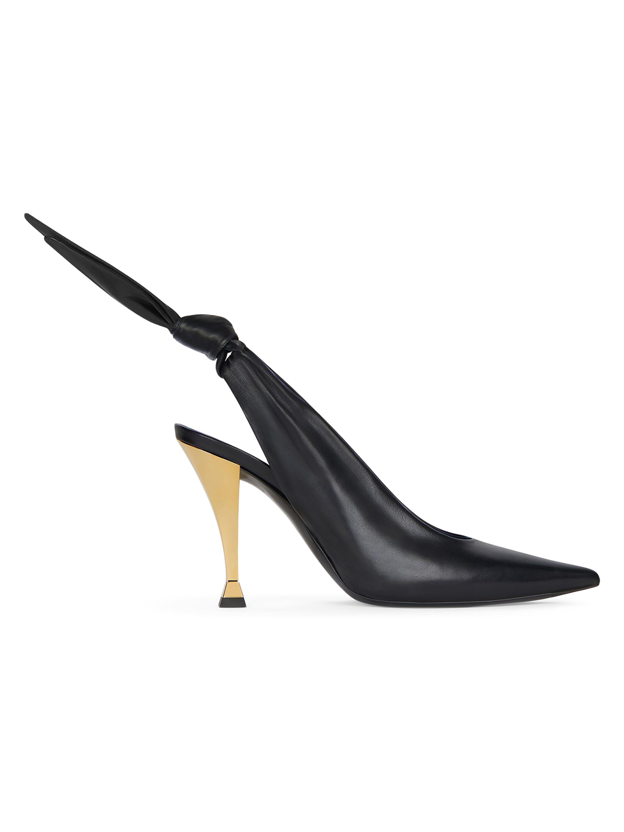 Givenchy Women's Beauw Slingbacks in Nappa Leather - Black Golden