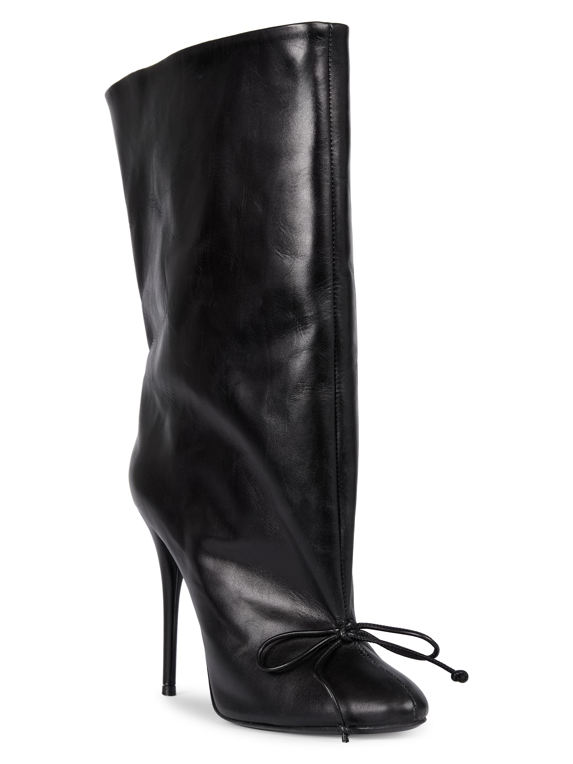 Alaïa Low 90MM Leather Boots | Saks Fifth Avenue