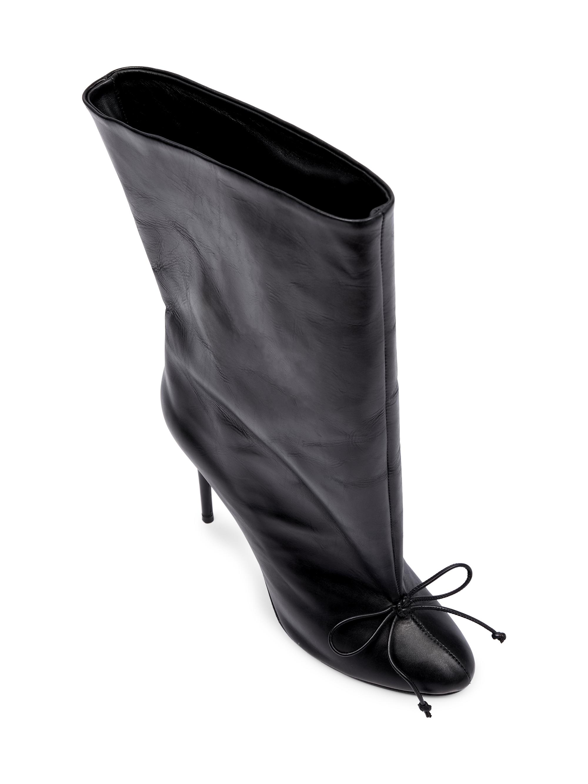 Alaïa Low 90MM Leather Boots | Saks Fifth Avenue
