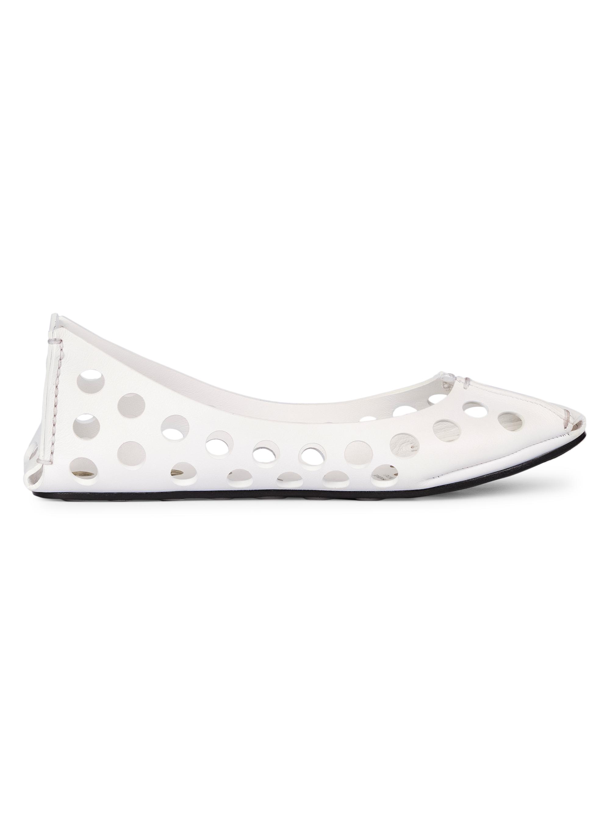 Alaïa Women's Leather Ballet Flats - Noir