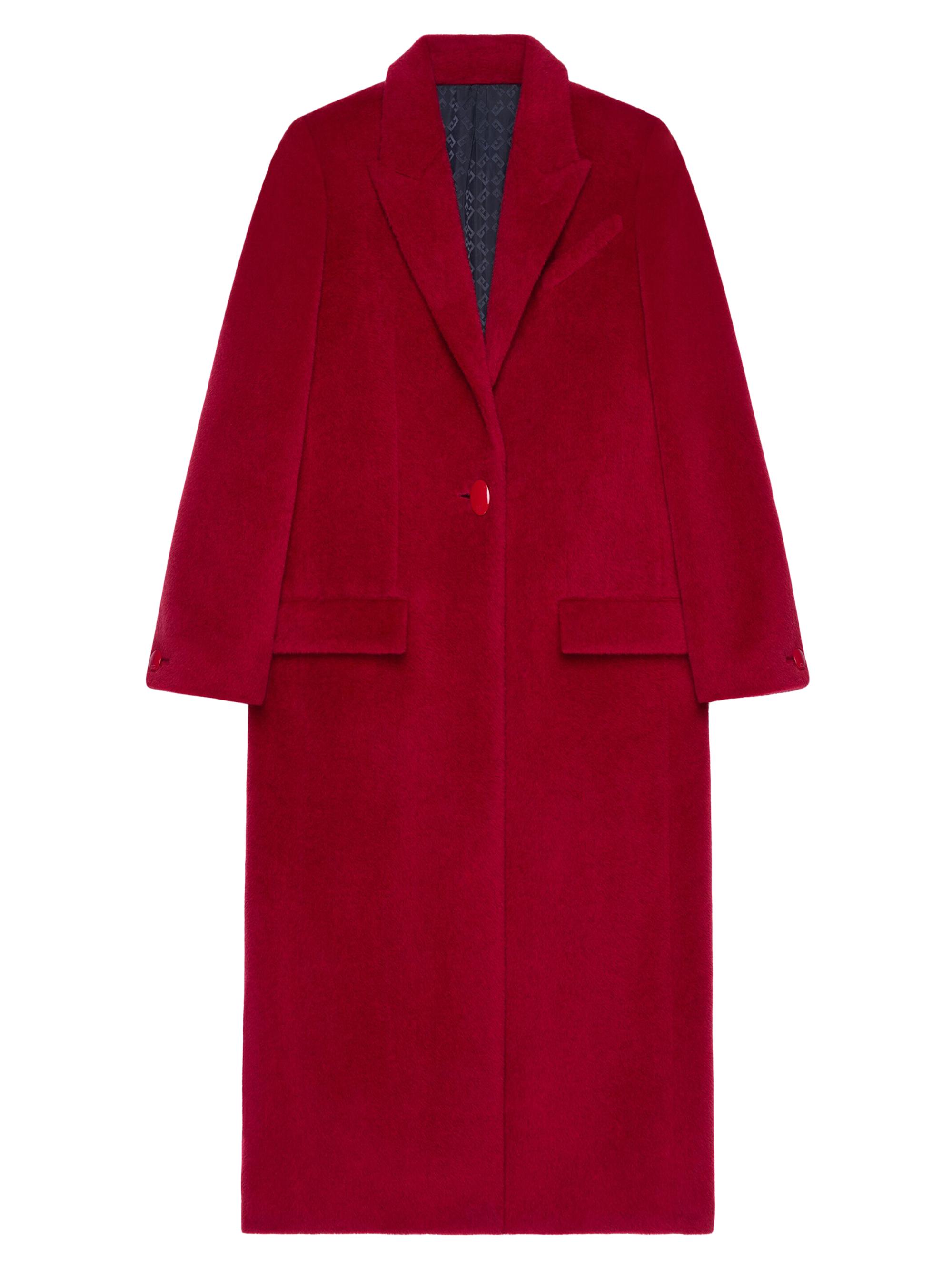 Givenchy Women's Alpaca Wool Coat - Red Cherry