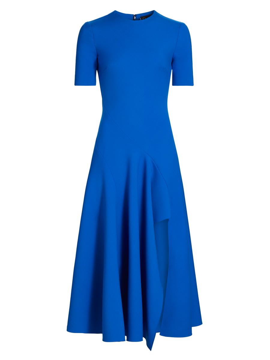 【Oscar de la Renta】 BLUE レーヨンKNIT TOP Oscar de la Renta】 BLUE レーヨンKNIT TOP