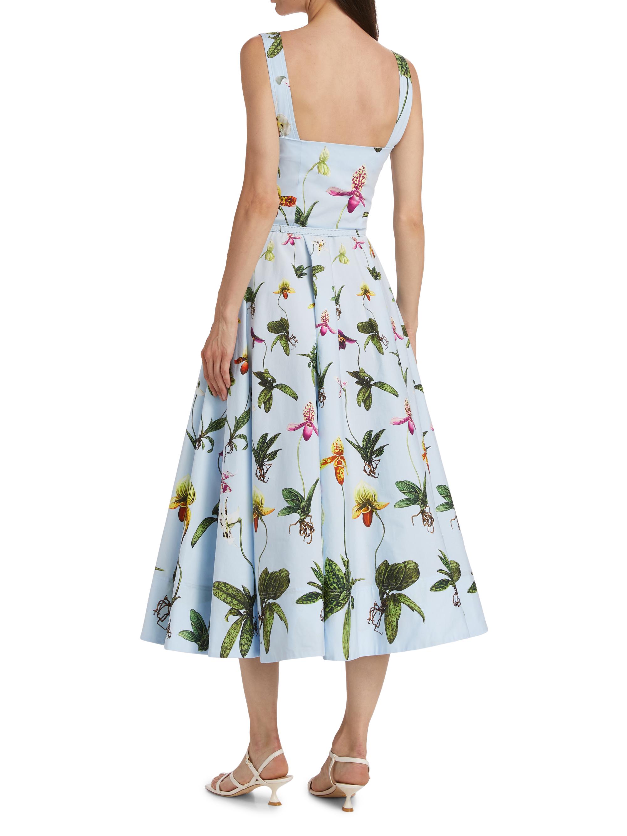 ワンピース Floral Pleated Satin Cami Dress Paloma Garden Corset Midi Dress | Pretty Persuasions