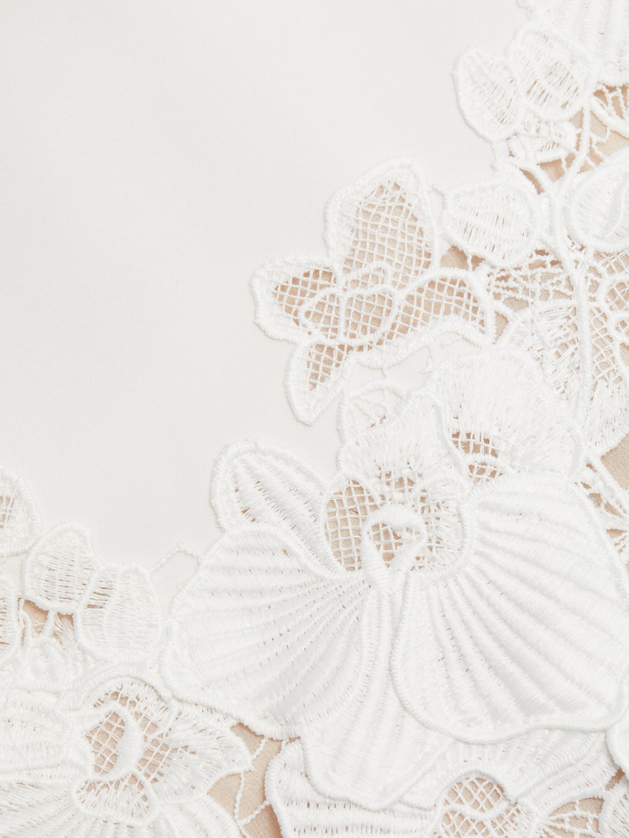 Oscar de la Renta Orchid Guipure Cocktail Dress | Saks Fifth Avenue