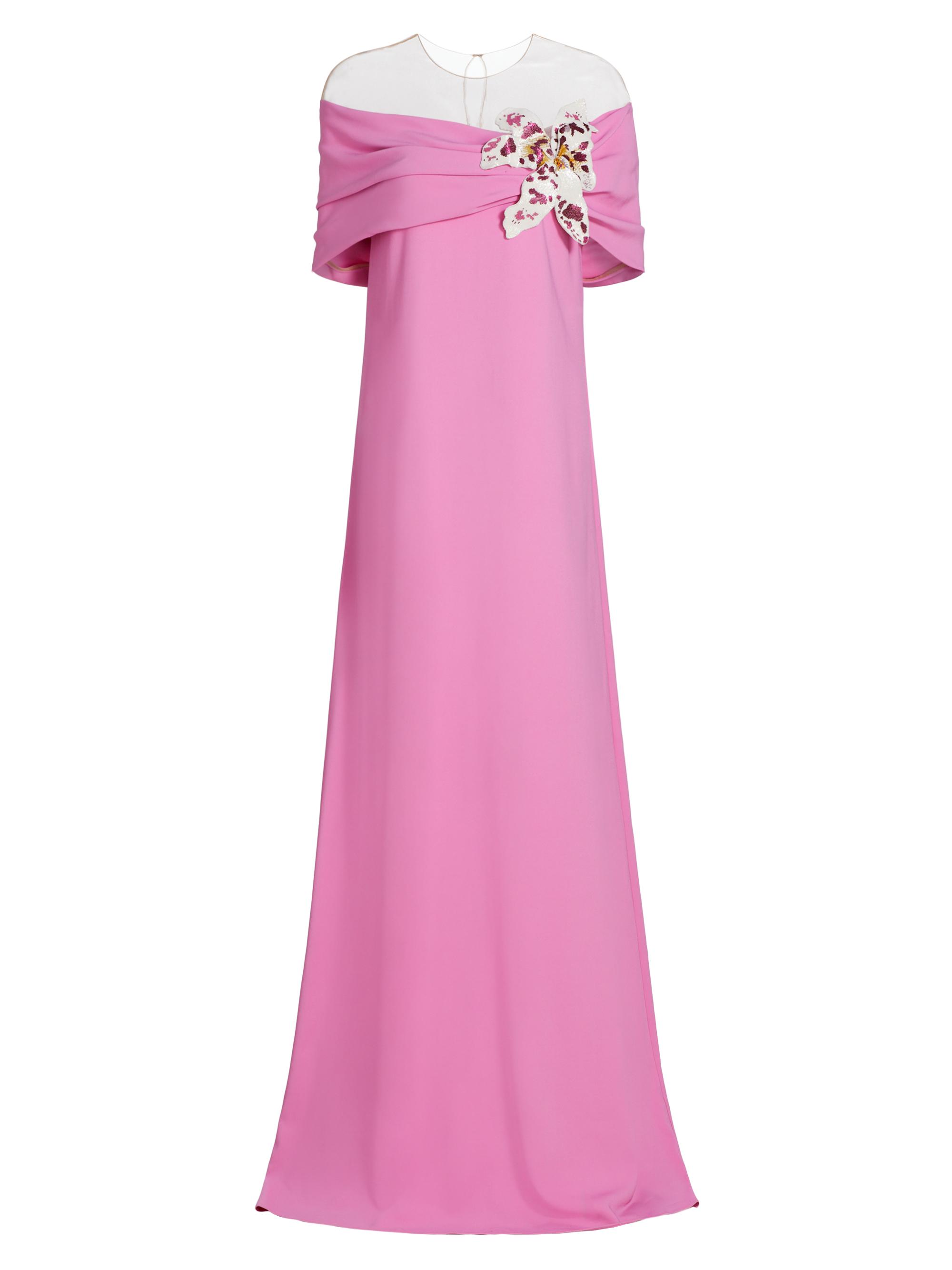 Oscar de la Renta Women's Silk Off-The-Shoulder Gown - Rosehip