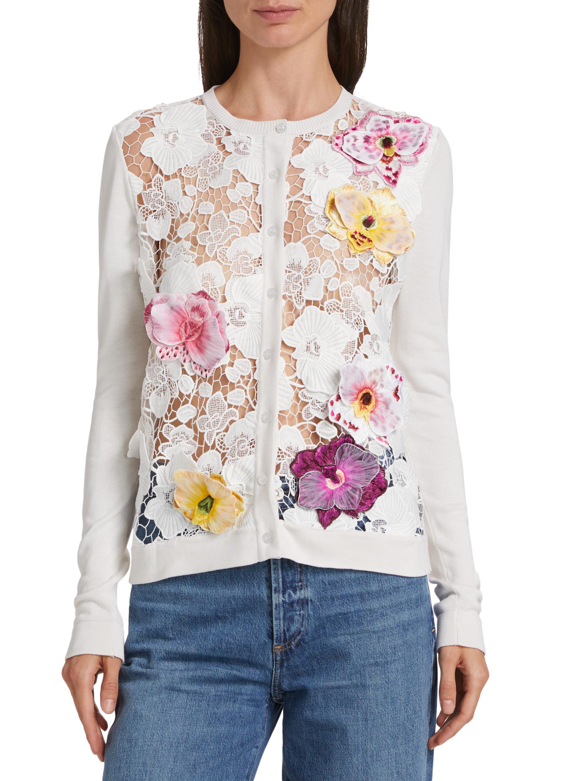 Ensemble 2 Pièces Oscar De La Renta - Haut Métallique Or à Côtes + Cardigan - Tailles XS/S - Neuf Avec Étiquettes