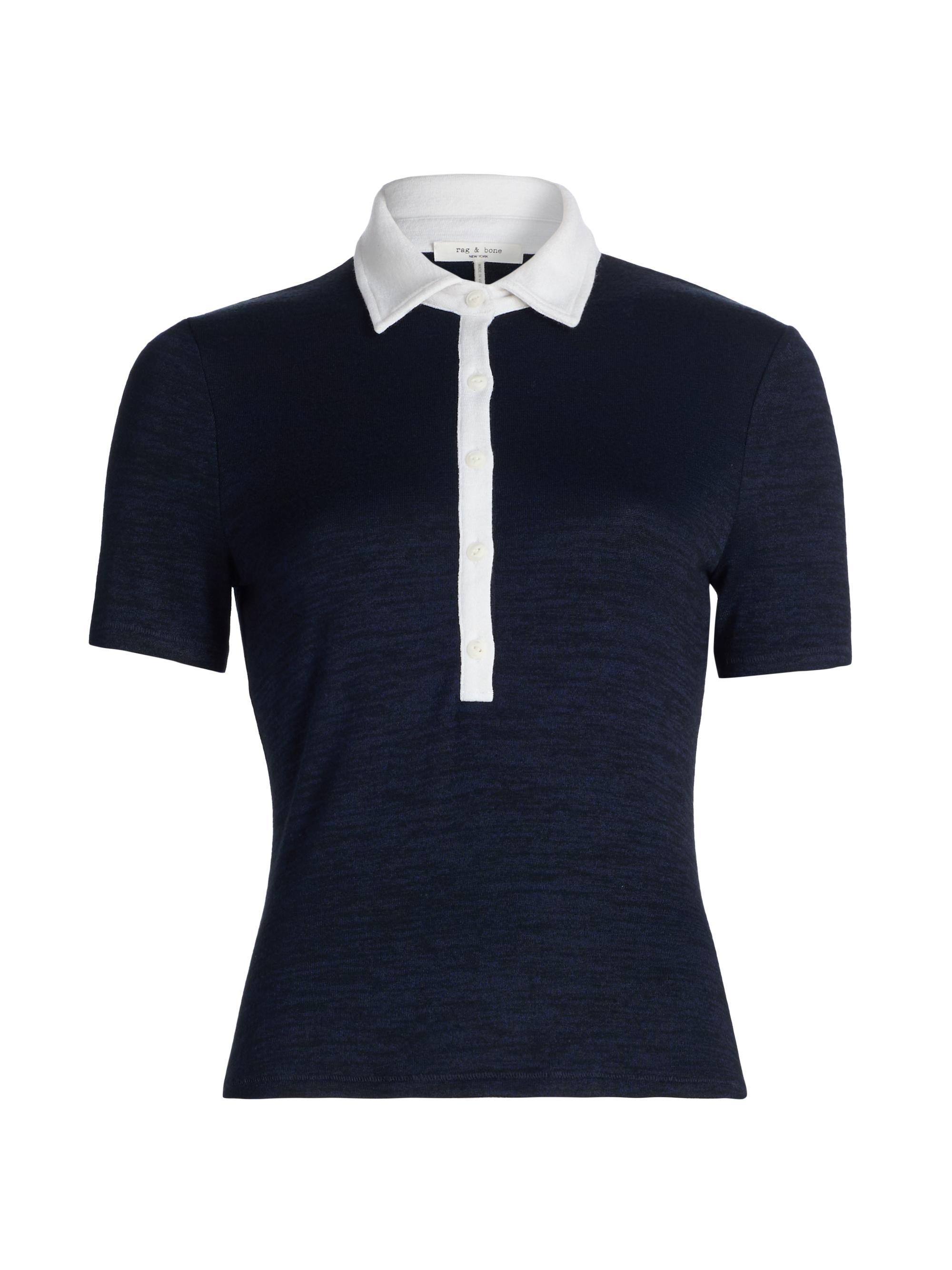 Thom Browne Hector Intarsia-Knit Polo Top | Saks Fifth Avenue