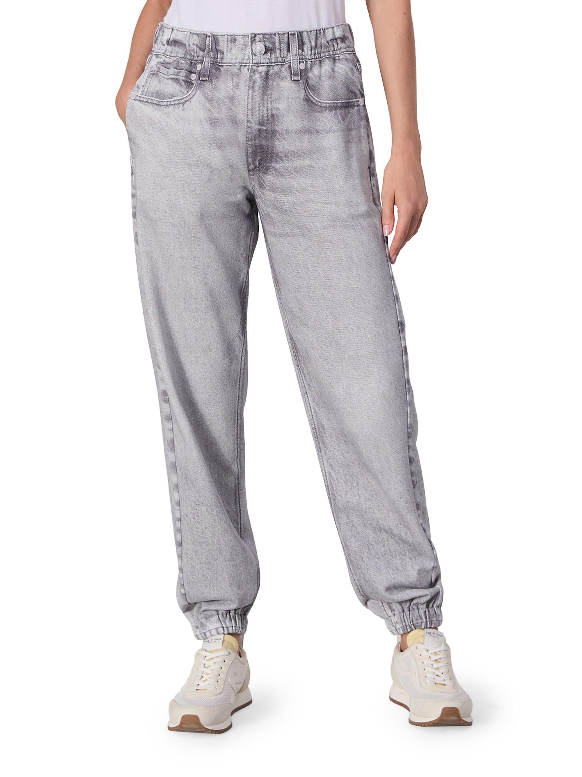 rag & bone Women's Miramar Elasticized Printed Joggers - Icey Grey