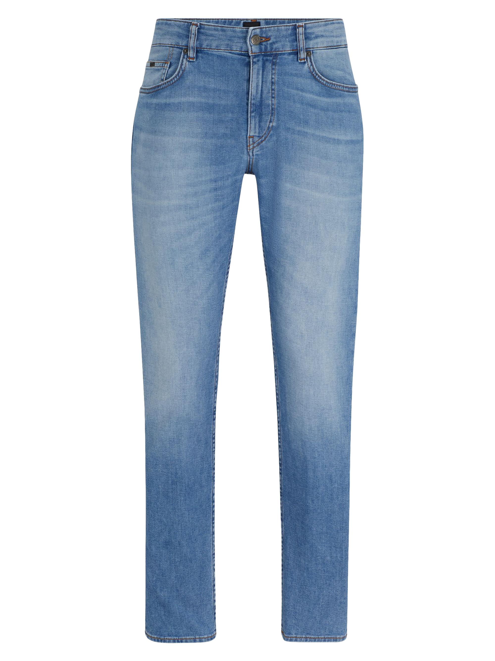 BOSS Men's Slim-Fit Jeans in Super-Soft Stretch Denim - Blue