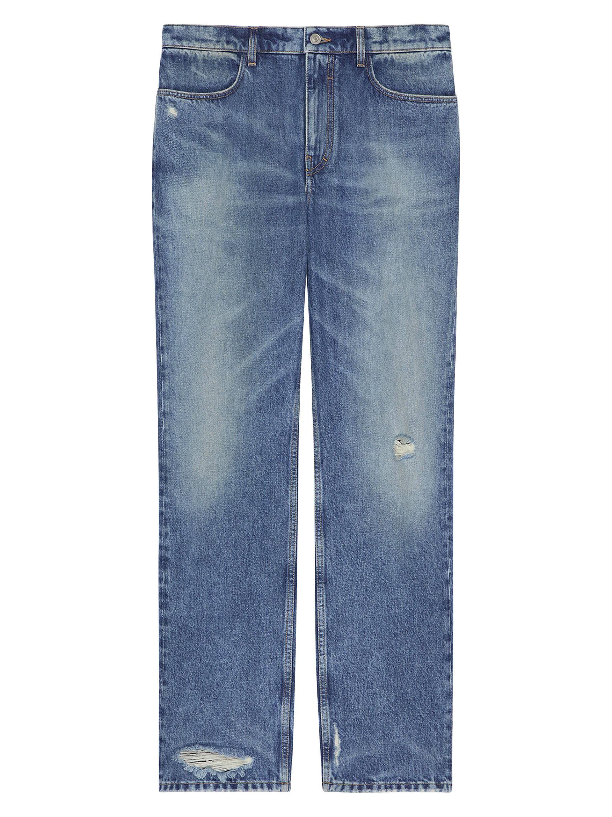 Givenchy Men's Slim Fit Jeans in Denim - Ocean Blue