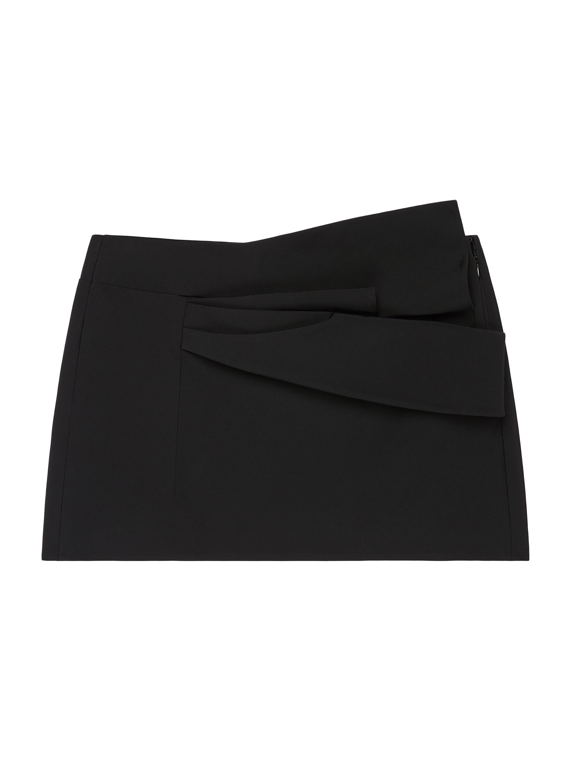 Givenchy Women's Draped Detail Mini Skirt - Black