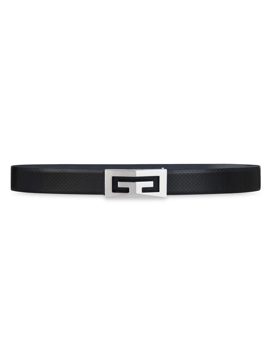 Givenchy 2G Reversible Belt in 4G Micro Leather | Saks Fifth