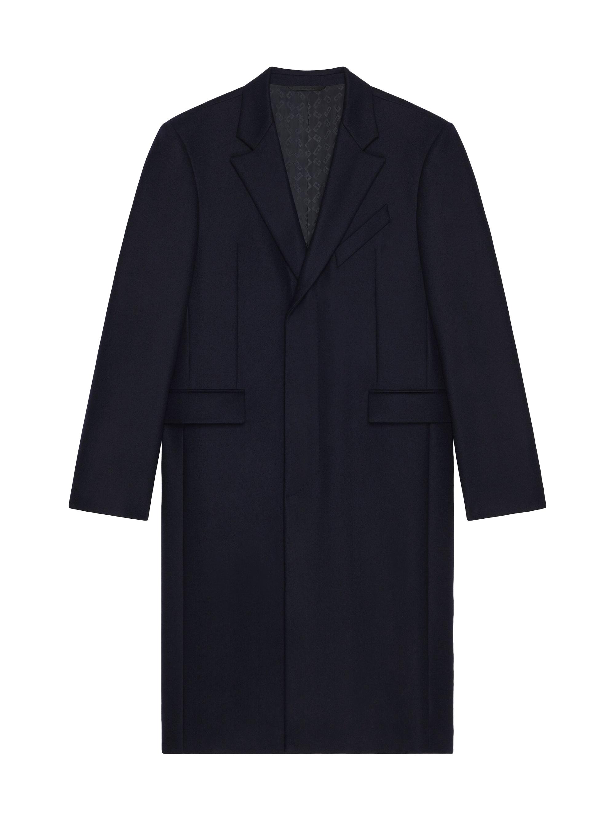 Givenchy Men's Coat in Wool - Night Blue
