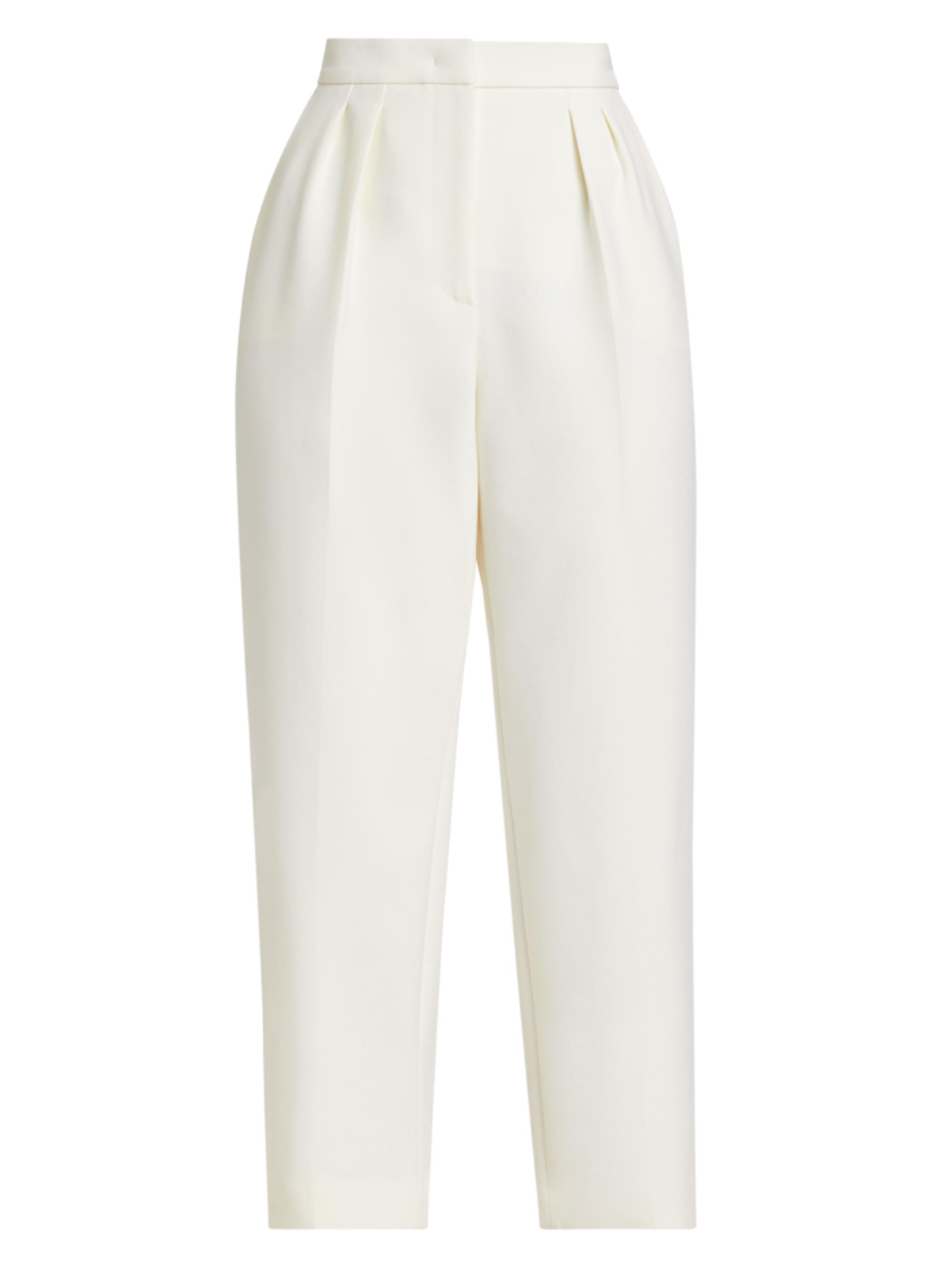Max Mara Women's Verbano Stretch Wool Crop Pants - White