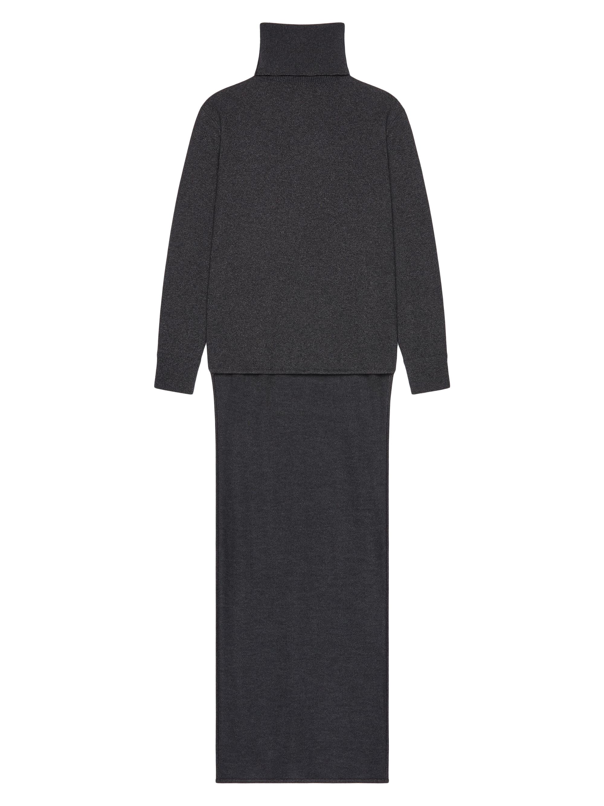 Givenchy Women's Sweater in Cashmere with Train - Charcoal