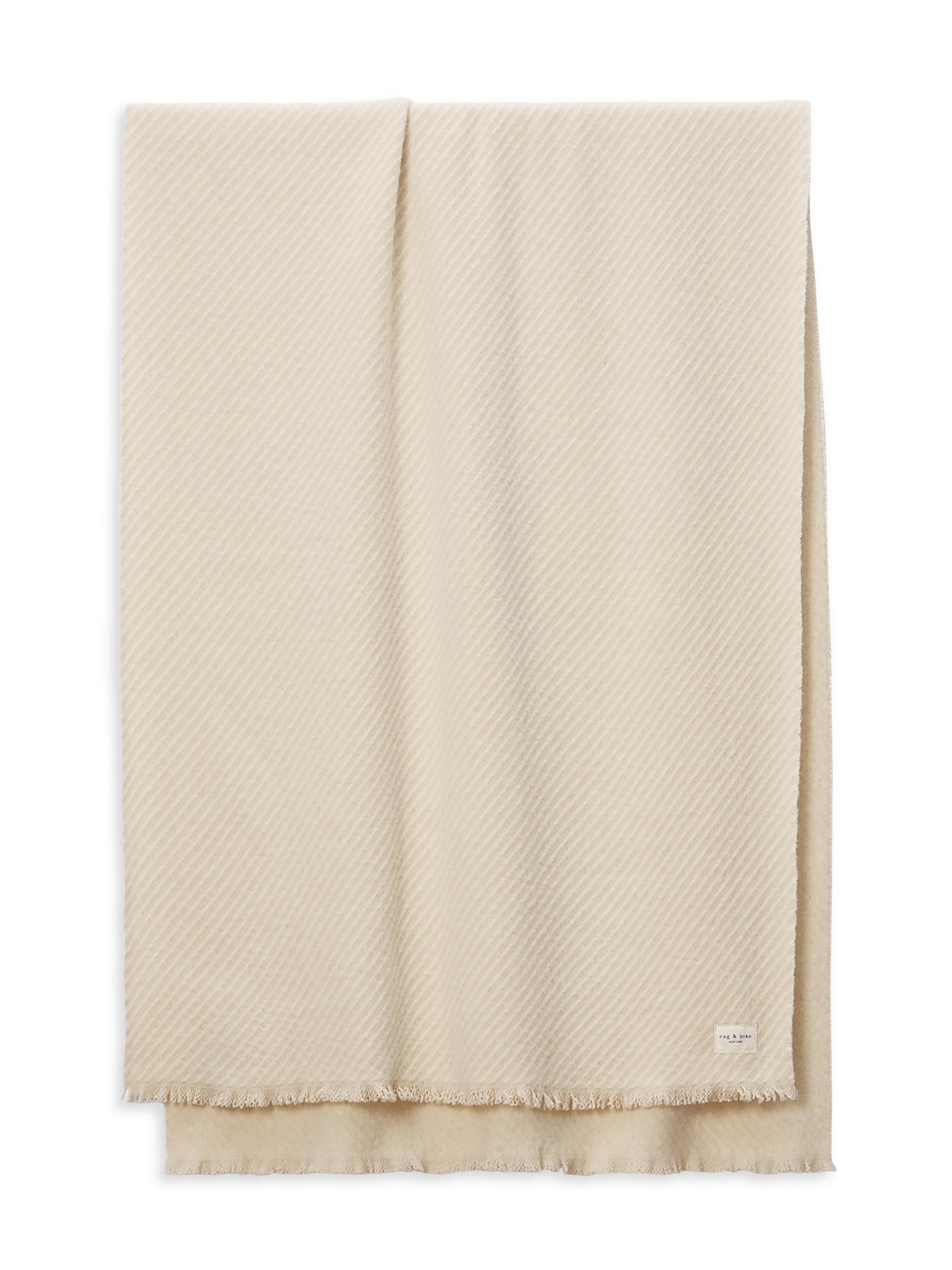 rag & bone Women's Joni Stripe Scarf - Grey