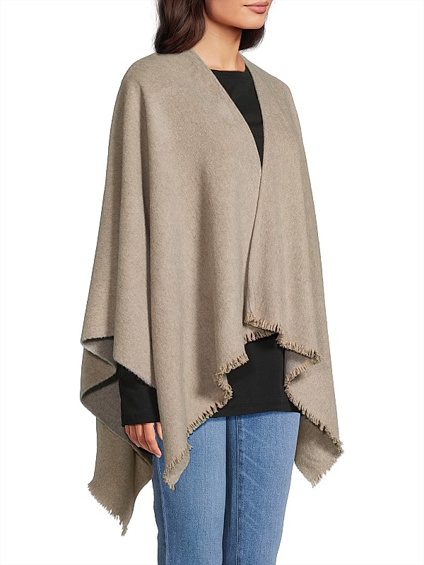 Shop rag & bone Ivy Cashmere Reversible Poncho | Saks Fifth Shop rag & bone Ivy Cashmere Reversible Poncho | Saks Fifth