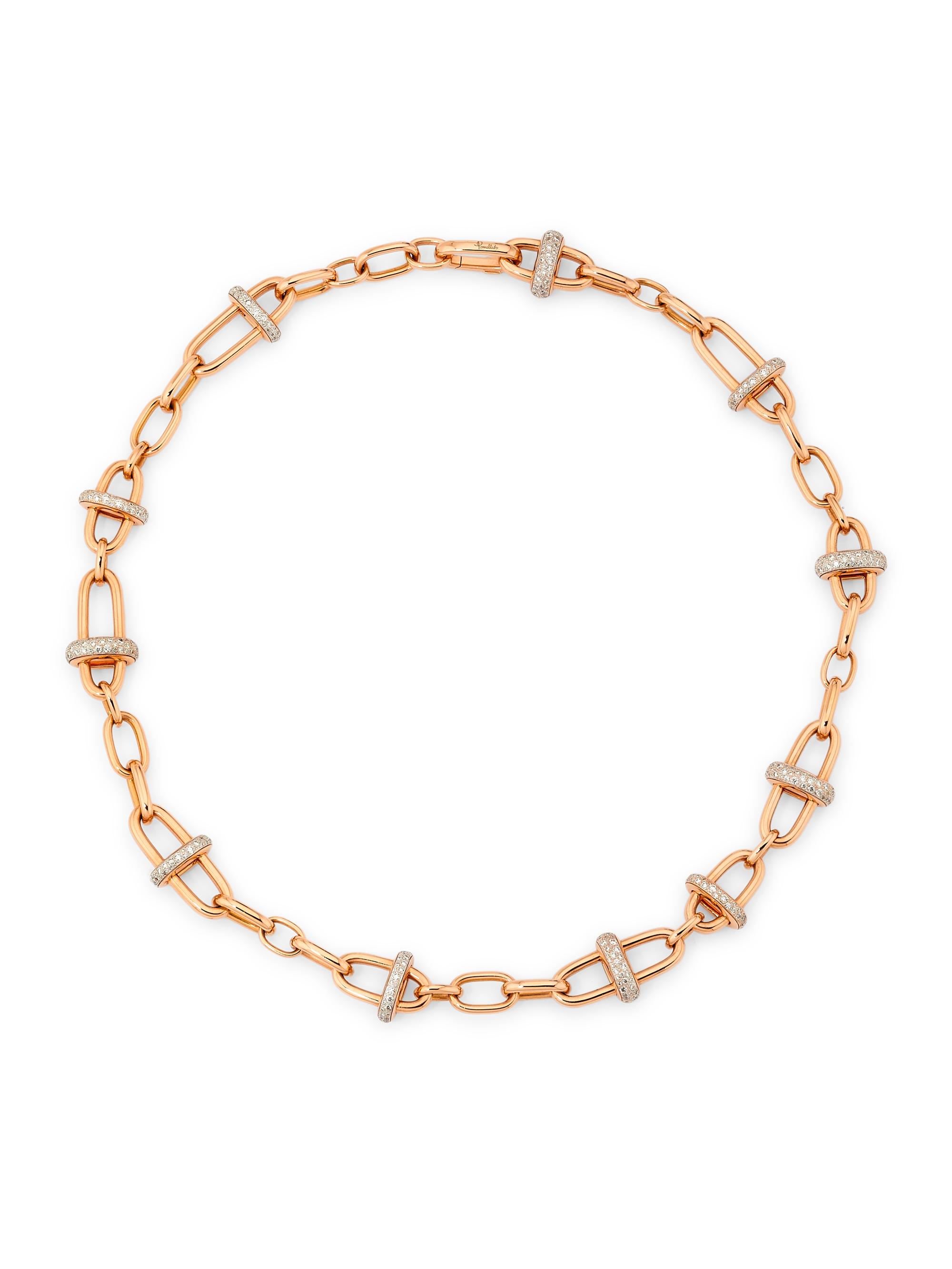 Pomellato Women's Iconica 18K Rose Gold & 4.56 TCW Diamond Necklace - Rose Gold