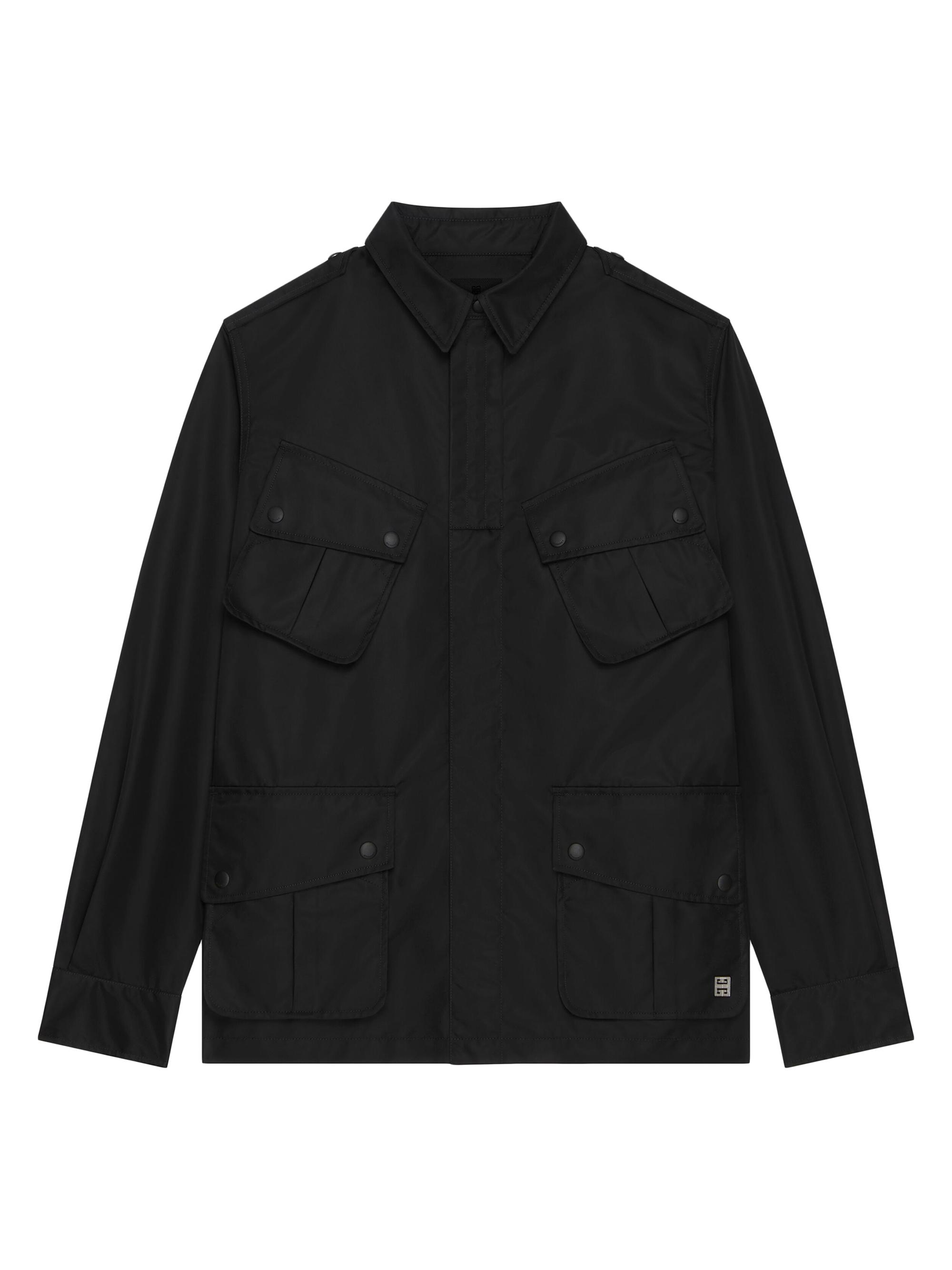 Givenchy Men's Multi Pocket Jacket with 4G Detail - Black