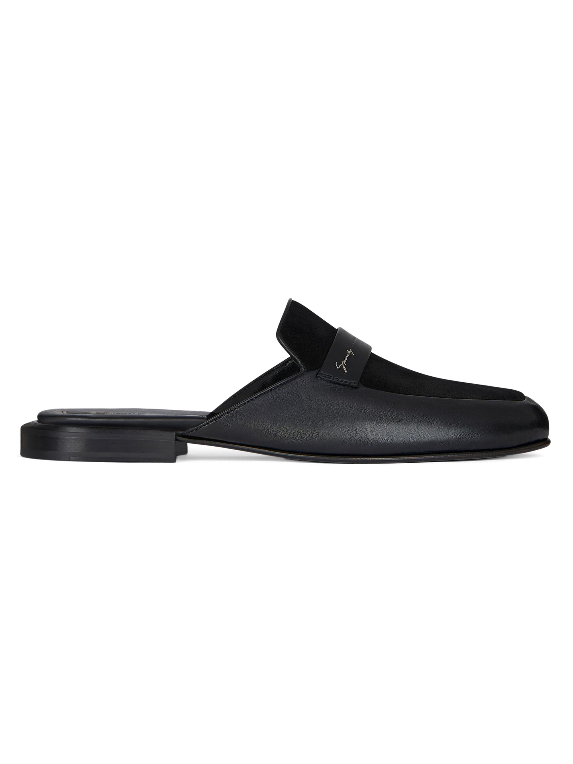Givenchy Men's Flat Mules in Leather and Suede - Black