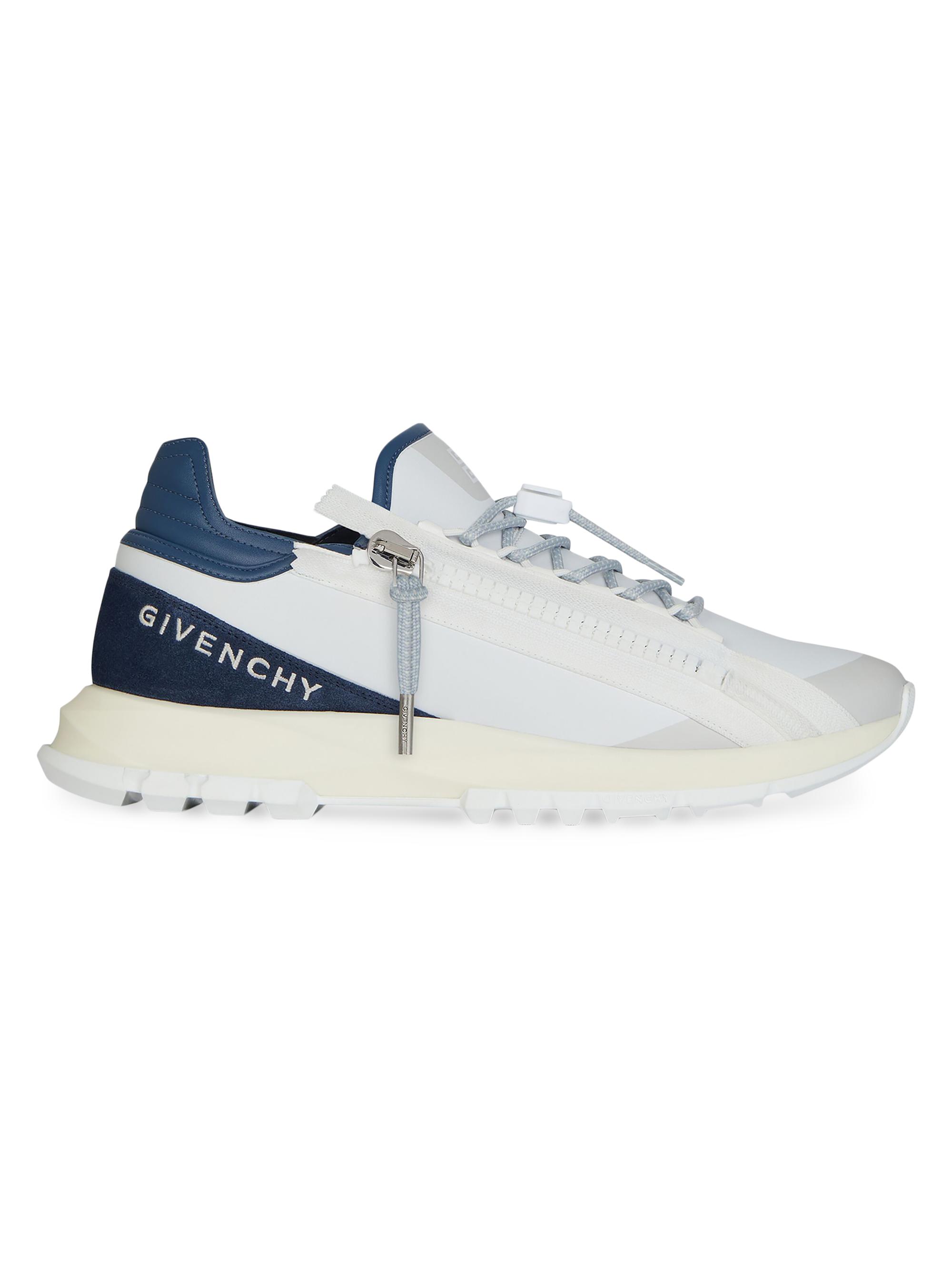 Givenchy Men's Spectre Runner Sneakers in Synthetic Leather and Suede - White Navy