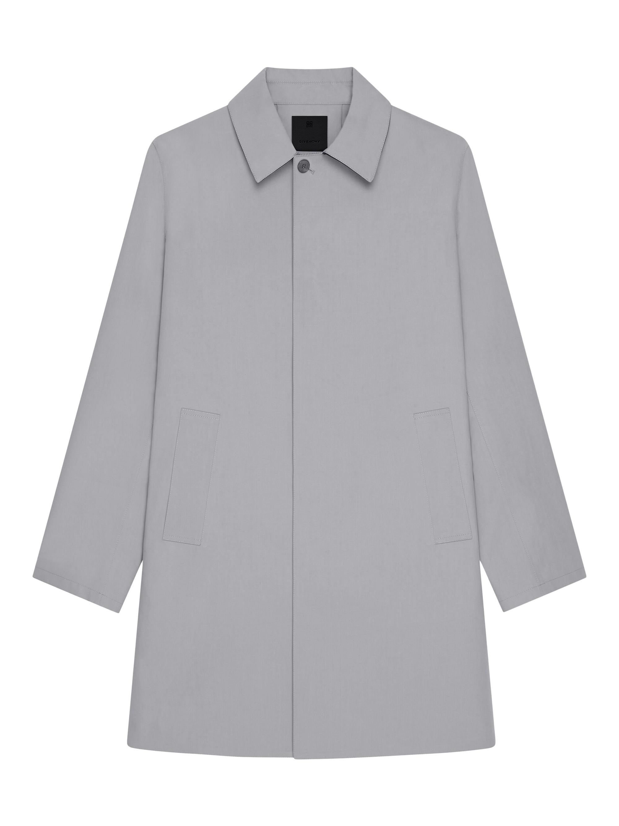 Givenchy Men's Trench Coat in Cotton - Smoke Grey
