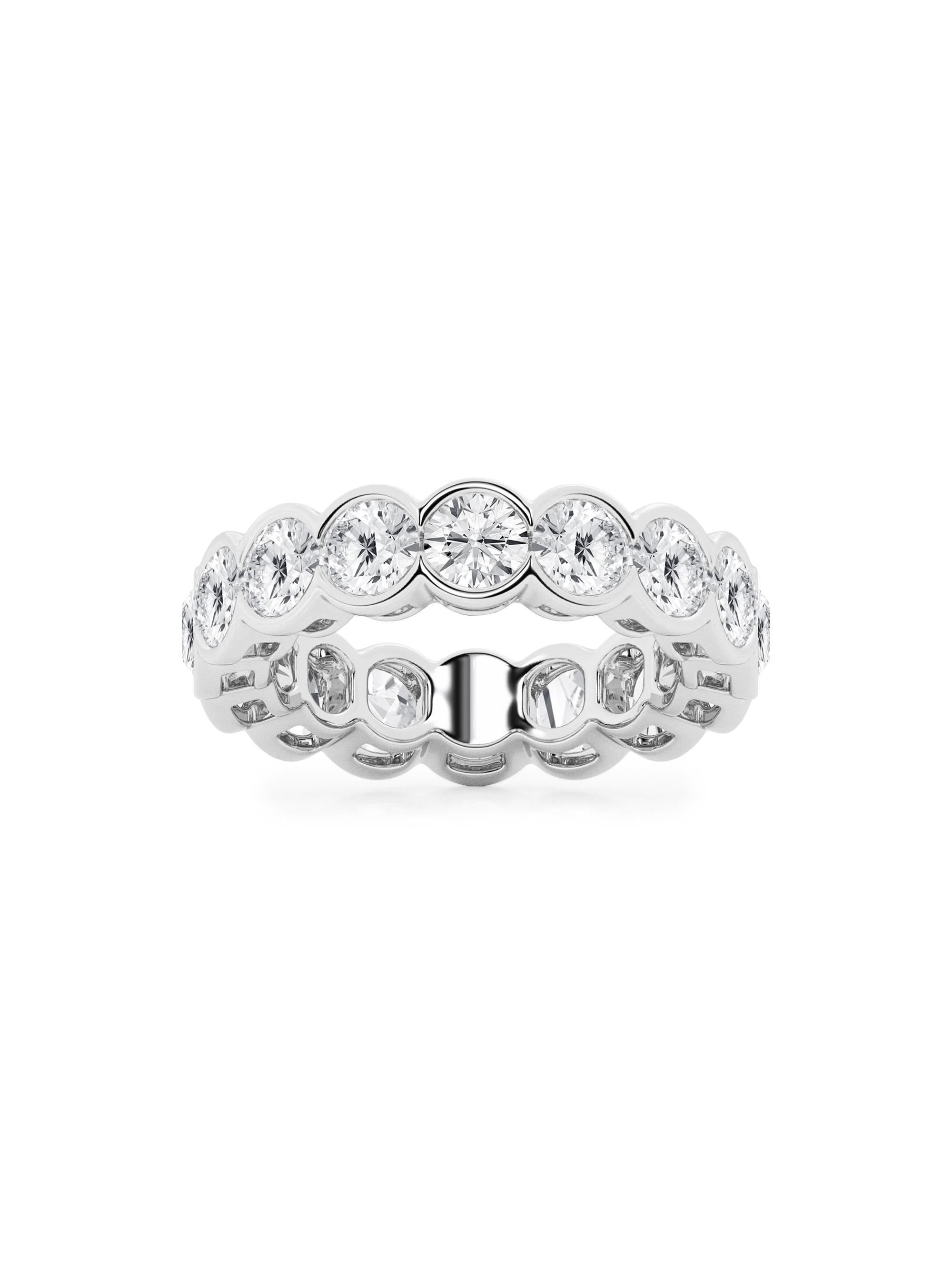 Saks Fifth Avenue Collection Women's 14K White Gold & Round Lab-Grown Diamond Eternity Band/2.00-5.00 TCW - 5 Tcw