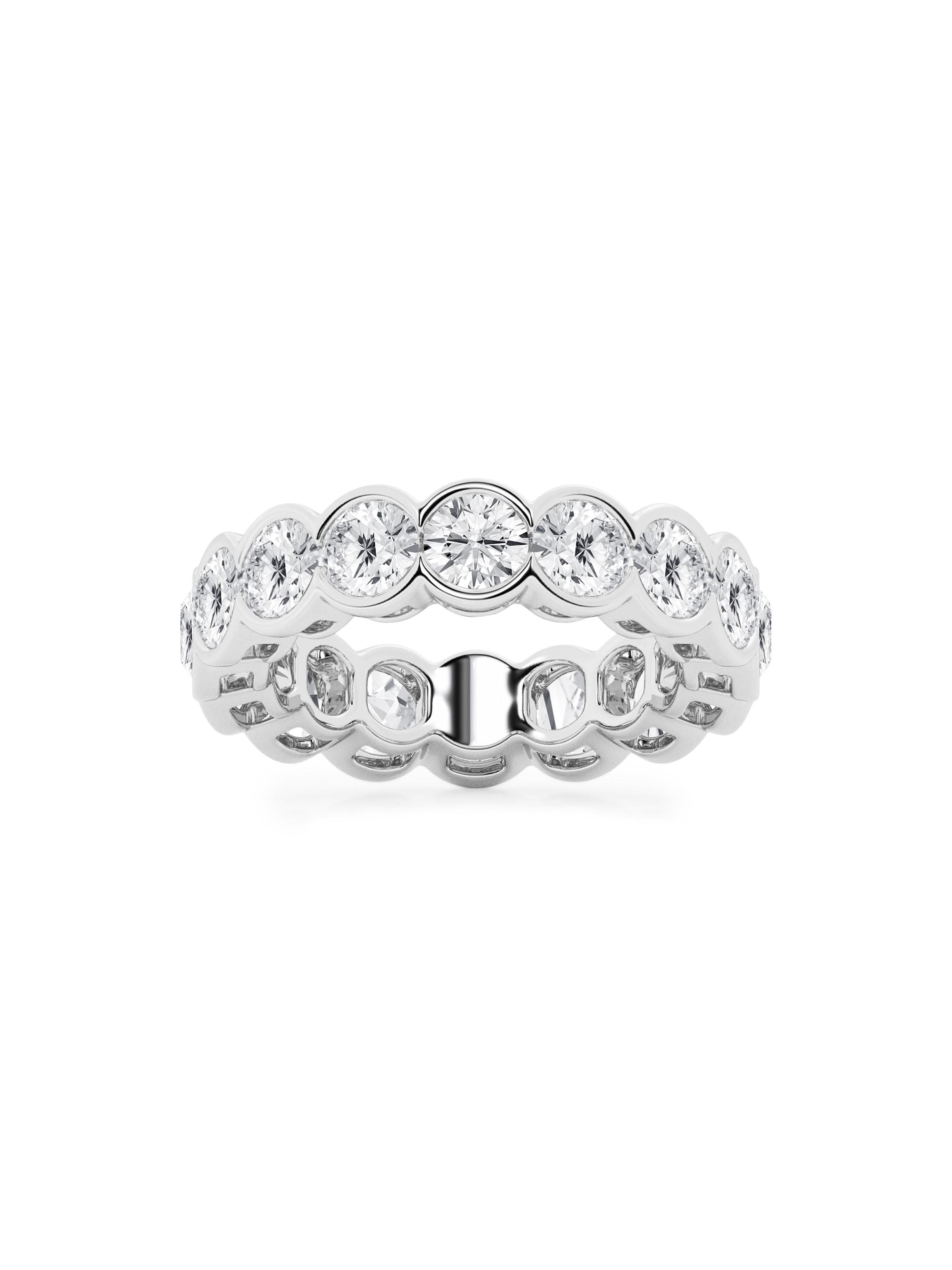 Saks Fifth Avenue Collection Women's Platinum & Round Lab-Grown Diamond Eternity Band/2.00-5.00 TCW - 5 Tcw