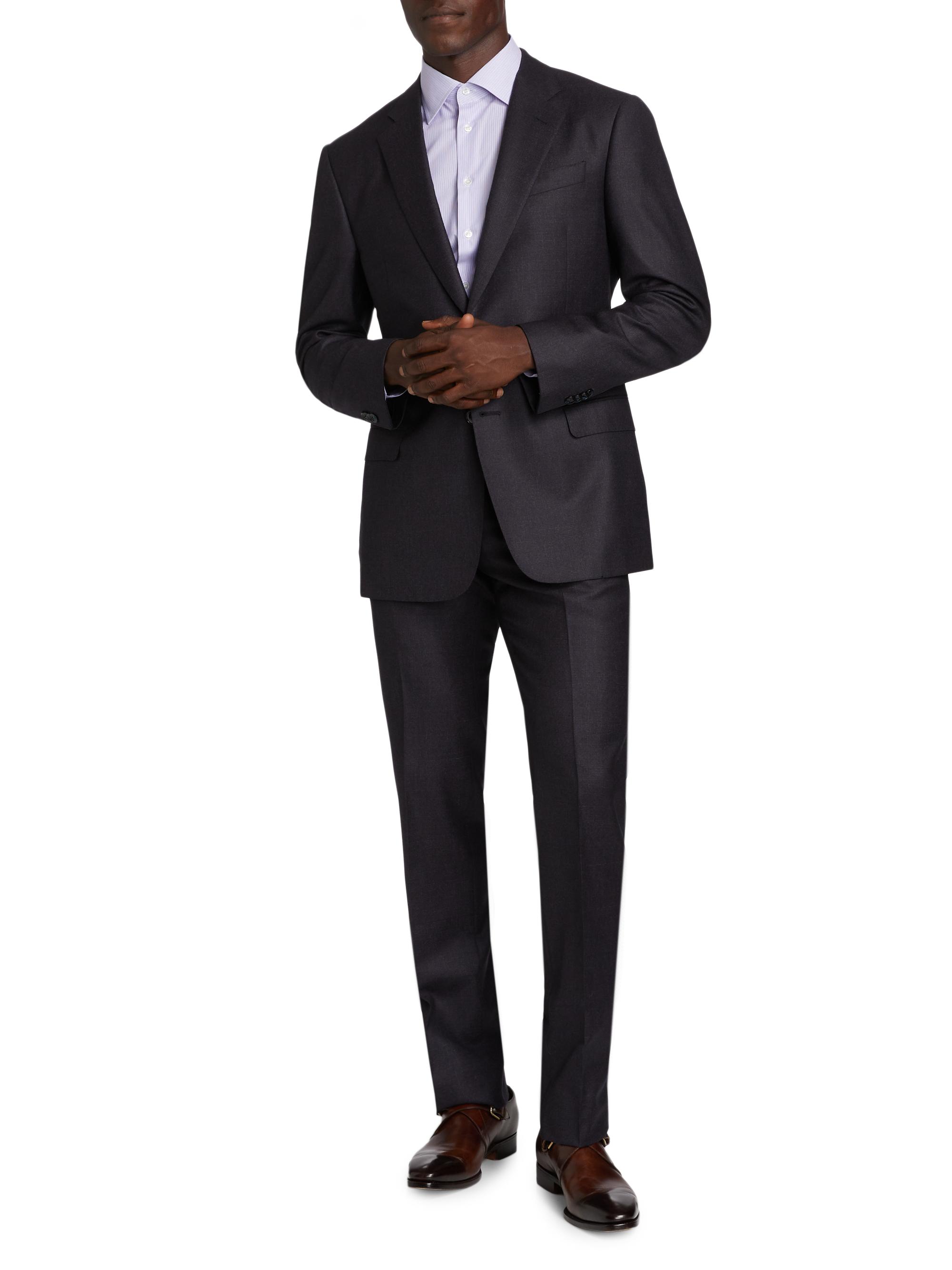 Giorgio Armani Single-Breasted Wool-Blend Suit | Saks Fifth Avenue