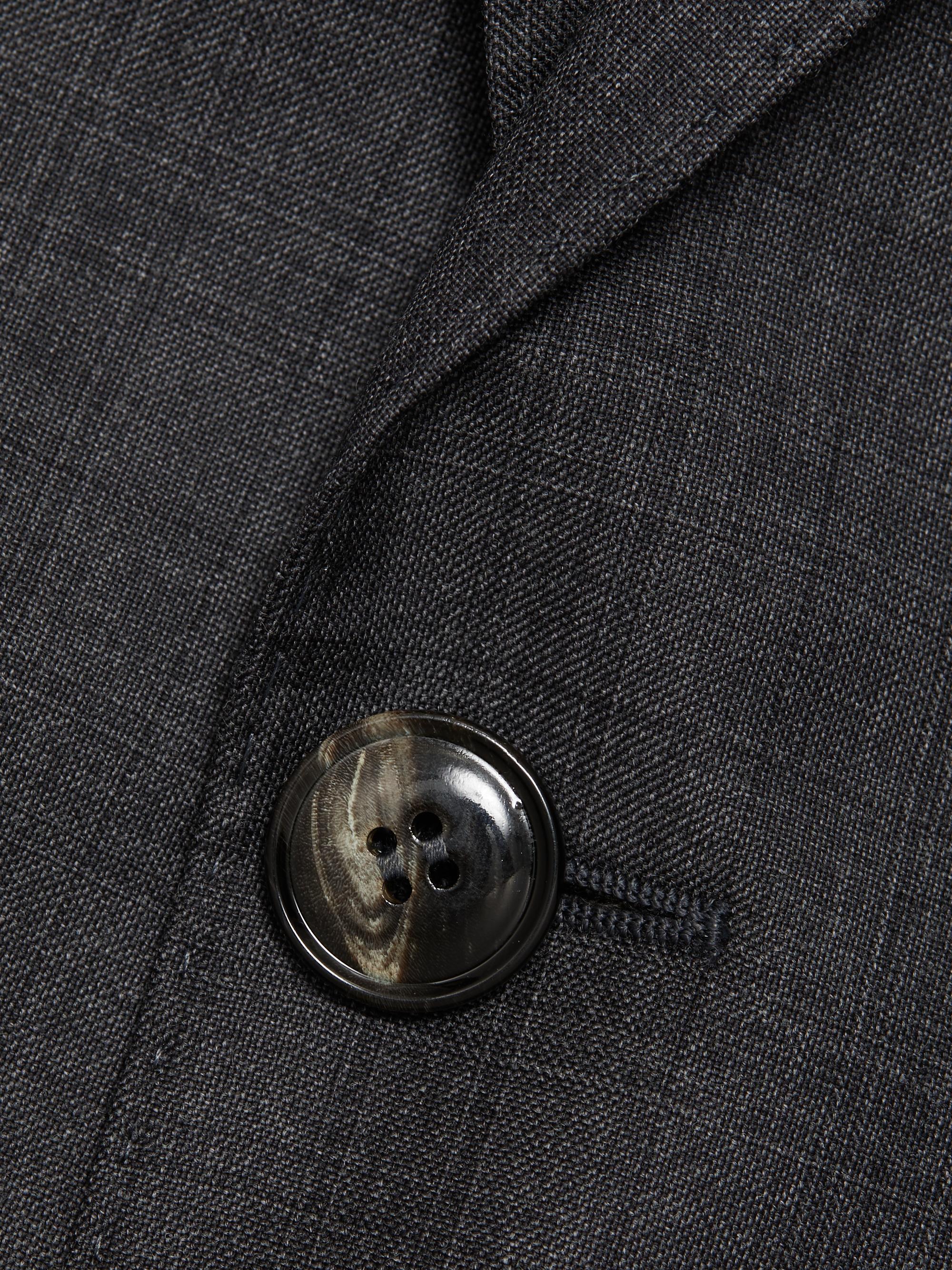 Giorgio Armani Windowpane Check Wool Suit | Saks Fifth Avenue