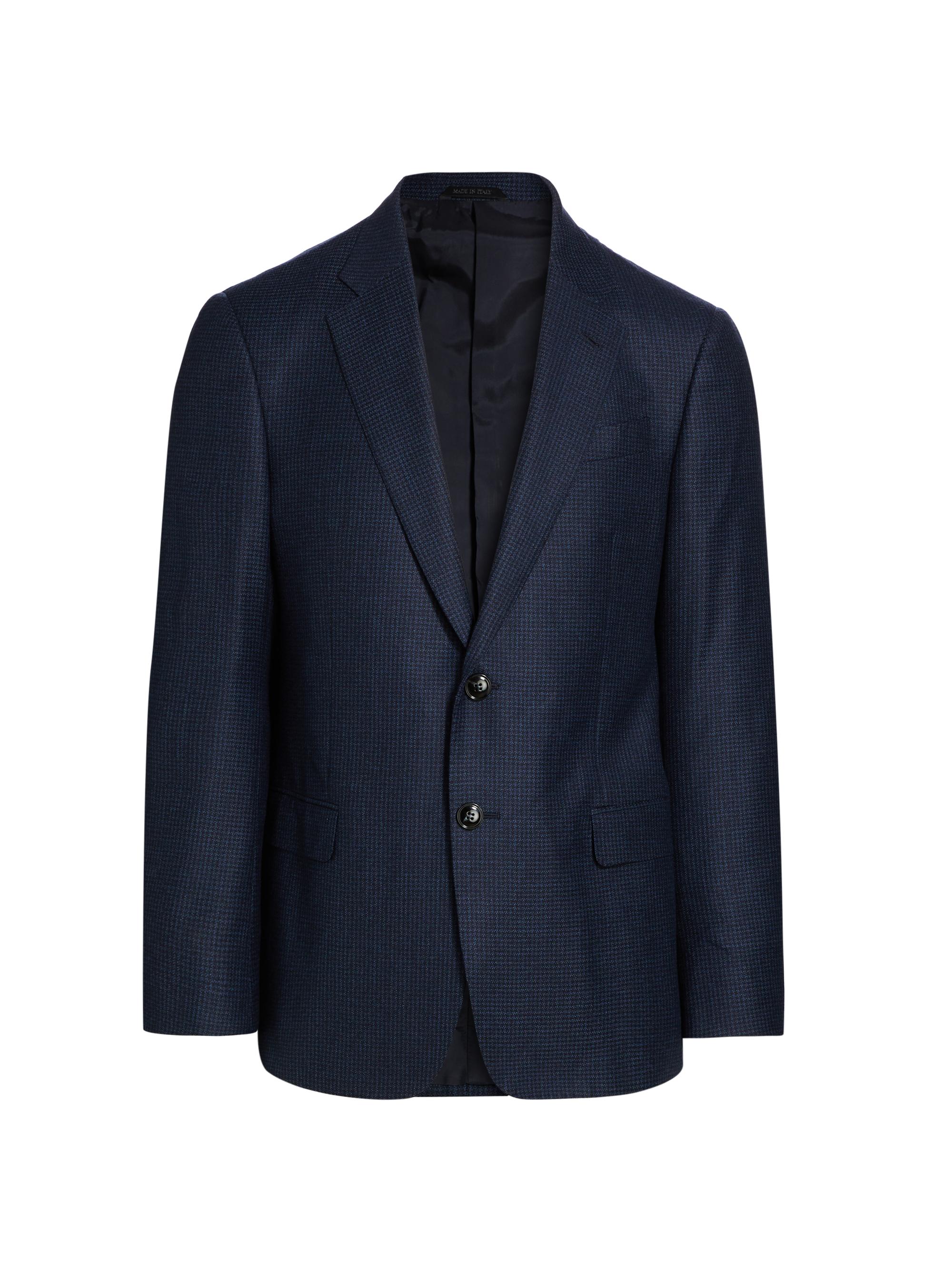 イタリア製 GIORGIO ARMANI ハウンドトゥース ジャケット Giorgio Armani Micro Houndstooth Wool Slim-Fit Blazer | Saks Fifth