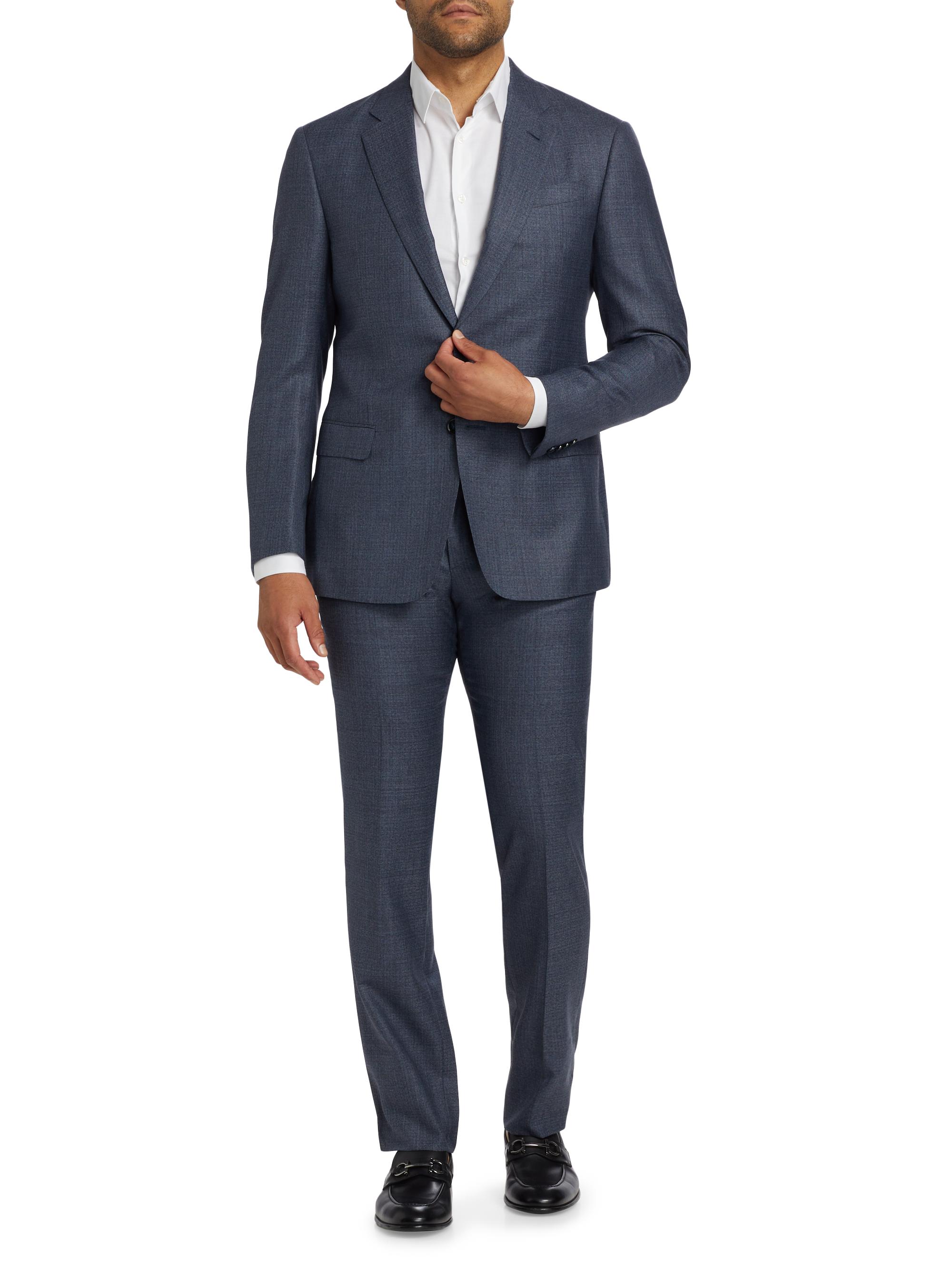 Giorgio Armani Micro Box Wool Suit | Saks Fifth Avenue