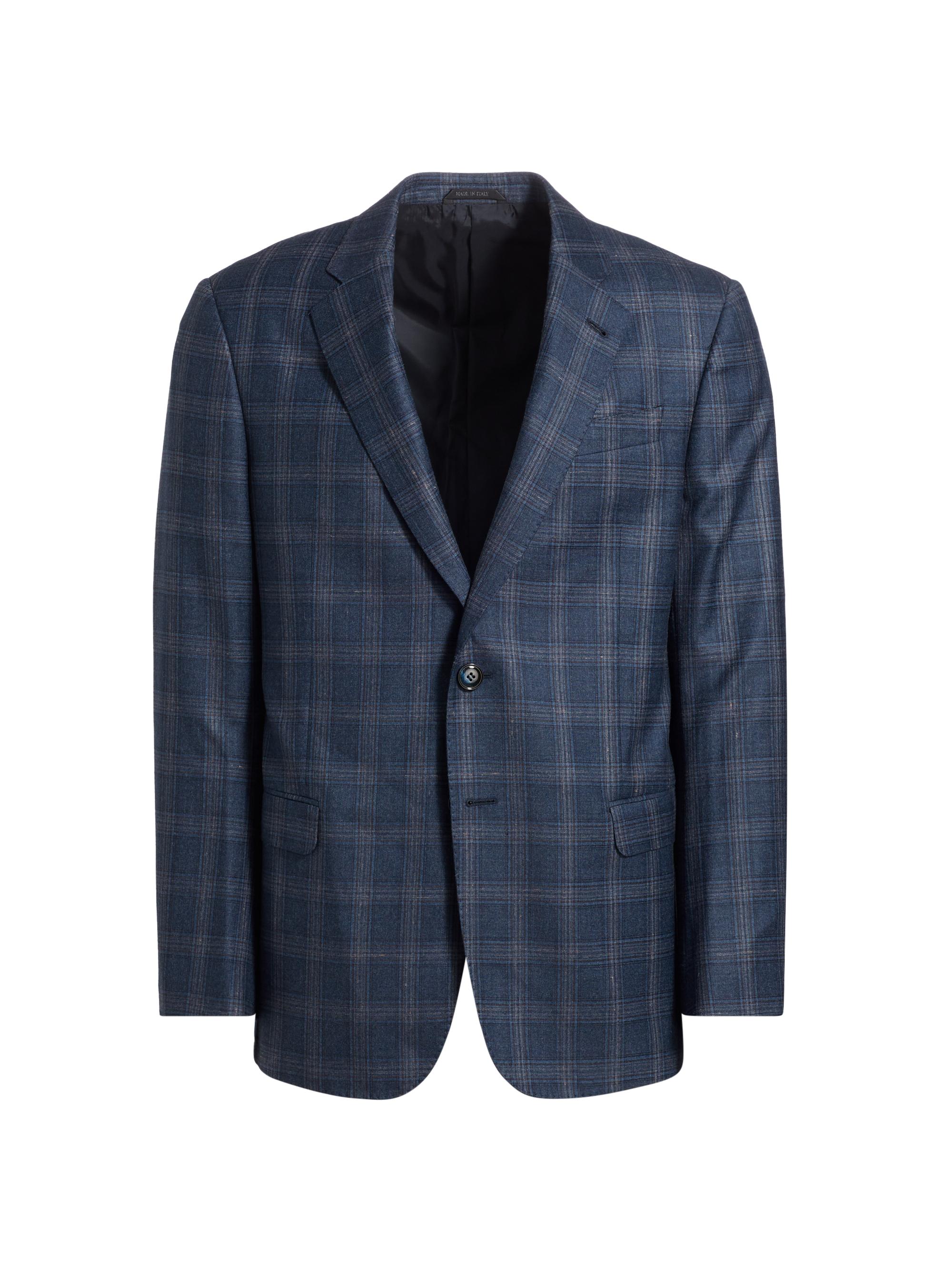 イタリア製 GIORGIO ARMANI ハウンドトゥース ジャケット Giorgio Armani Micro Houndstooth Wool Slim-Fit Blazer | Saks Fifth