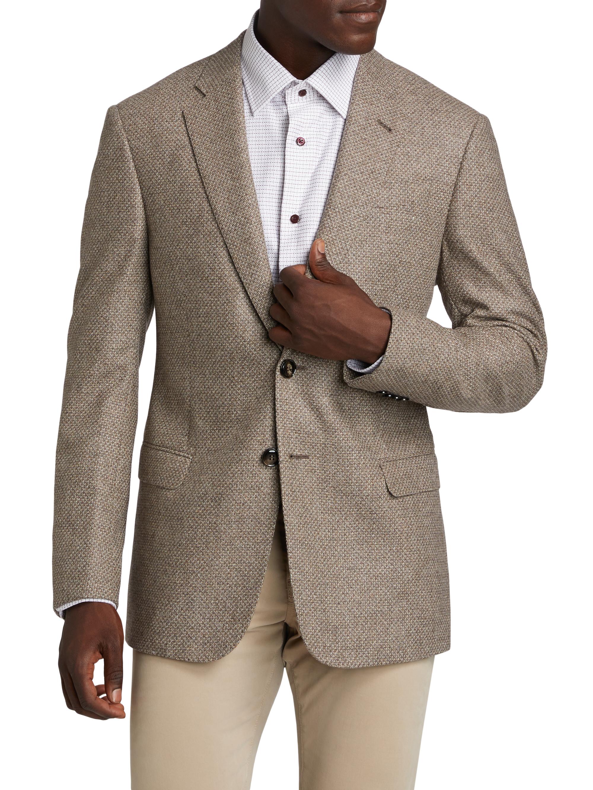 Giorgio Armani Textured Wool & Cashmere Jacket | Saks Fifth Avenue