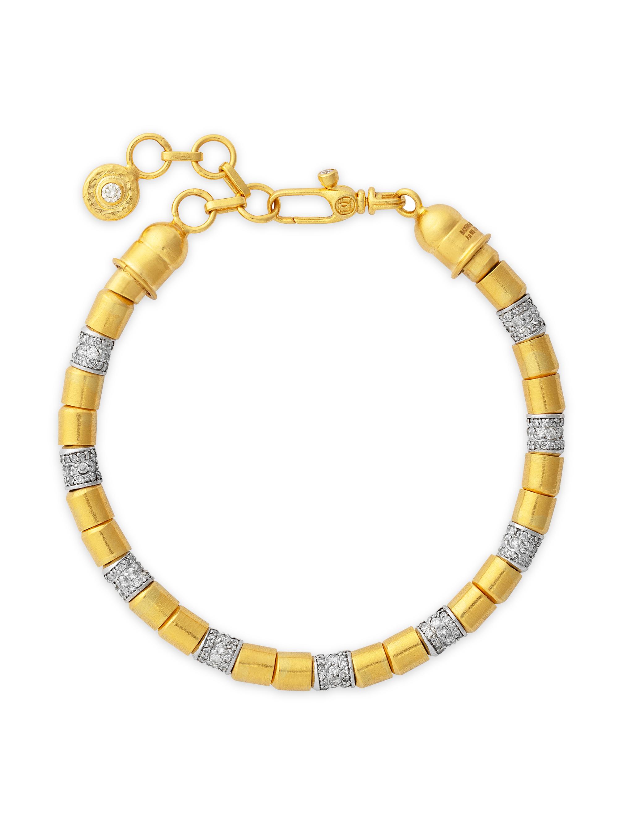 Gurhan Women's Vertigo 24K Yellow Gold, 18K White Gold & 1.24 TCW Diamond Beaded Bracelet - Yellow Gold