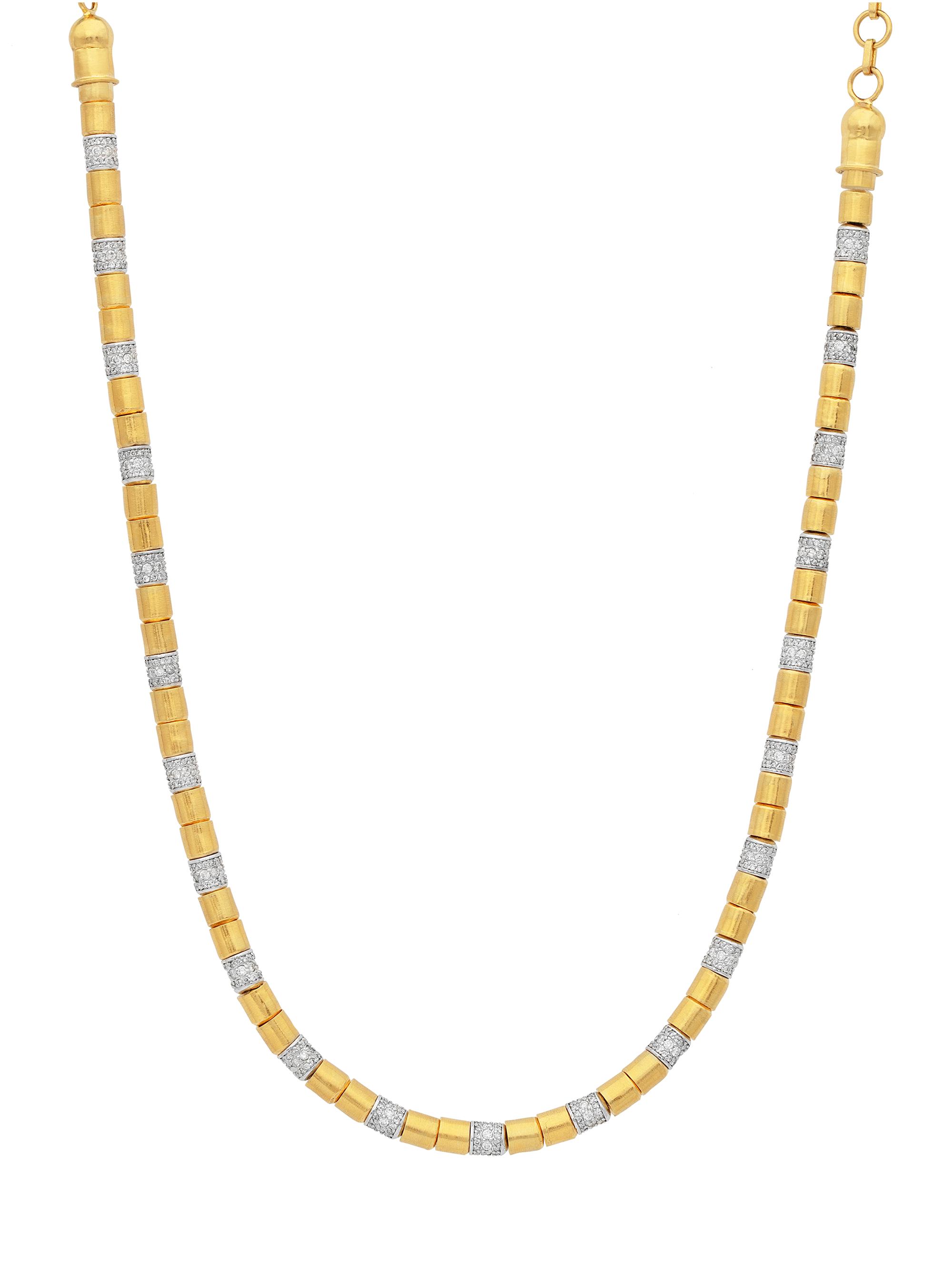 Gurhan Women's Vertigo 24K Yellow Gold, 18K White Gold & 5.59 TCW Diamond Short Beaded Necklace - Yellow Gold