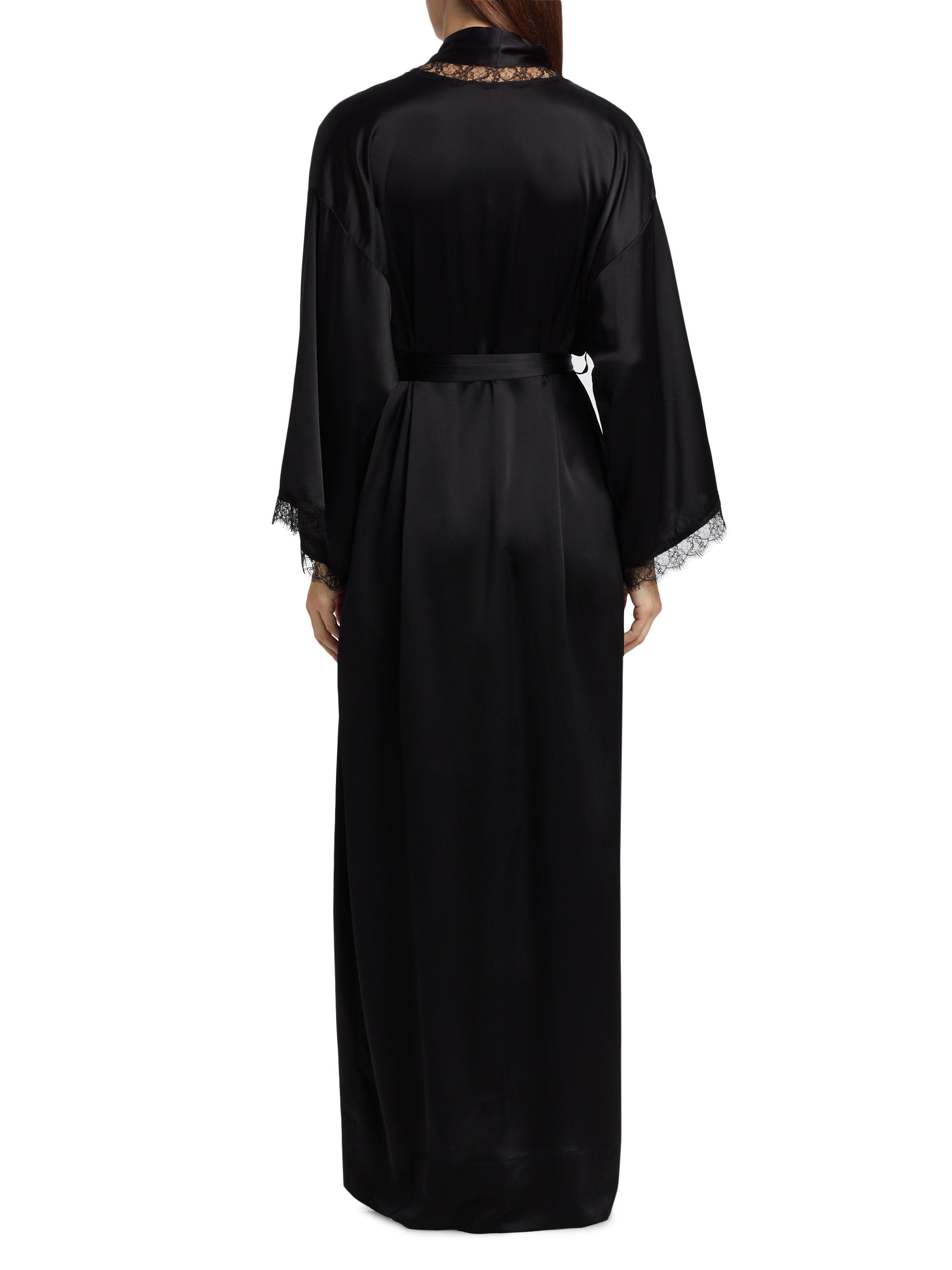 ワンピース petit robe noire silk Kiki dress Kiki de Montparnasse Silk Lace Inset Robe | Saks Fifth Avenue