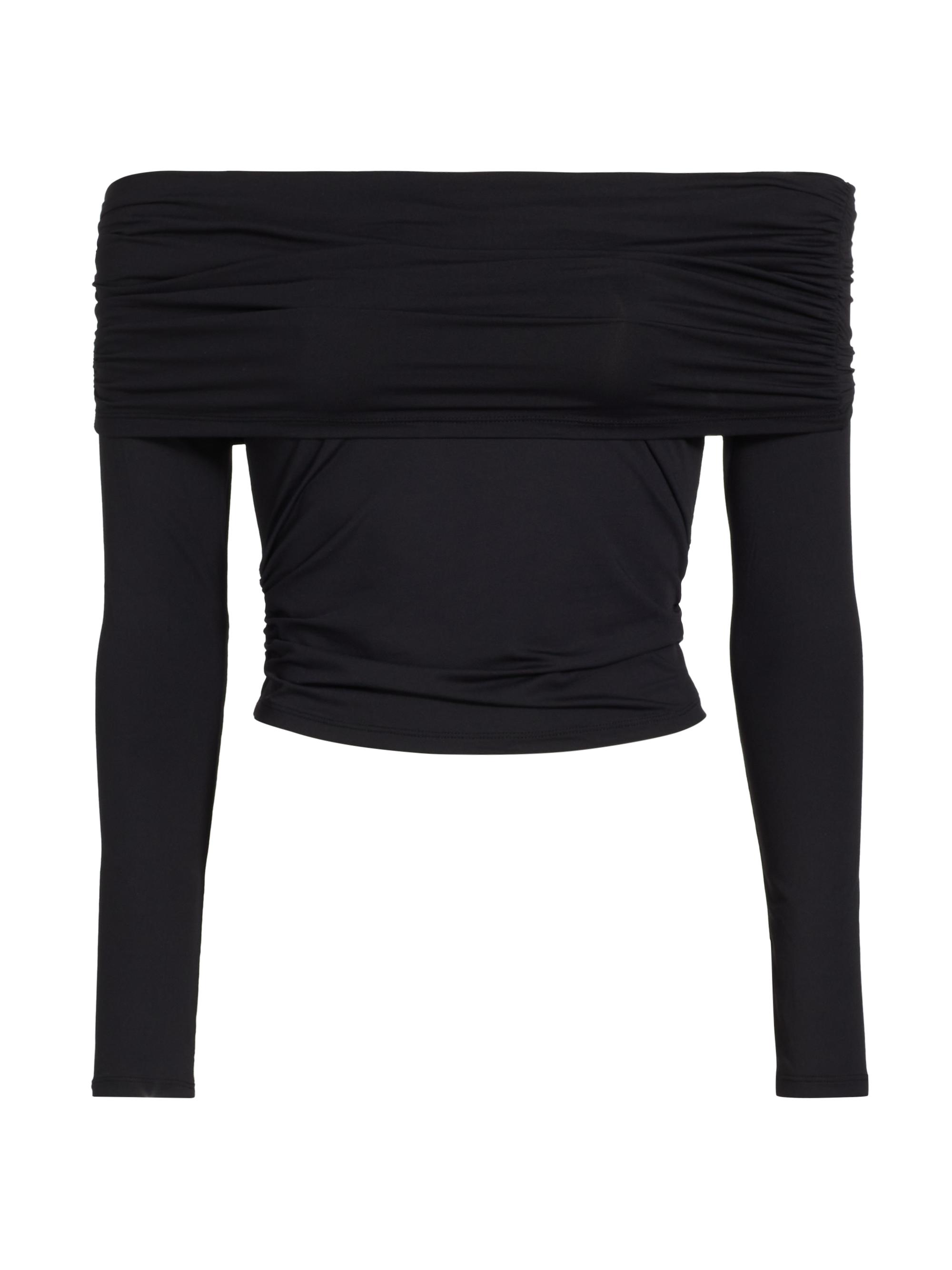 Kiki de Montparnasse Women's Echauffe Off-The-Shoulder Knit Blouse - Black