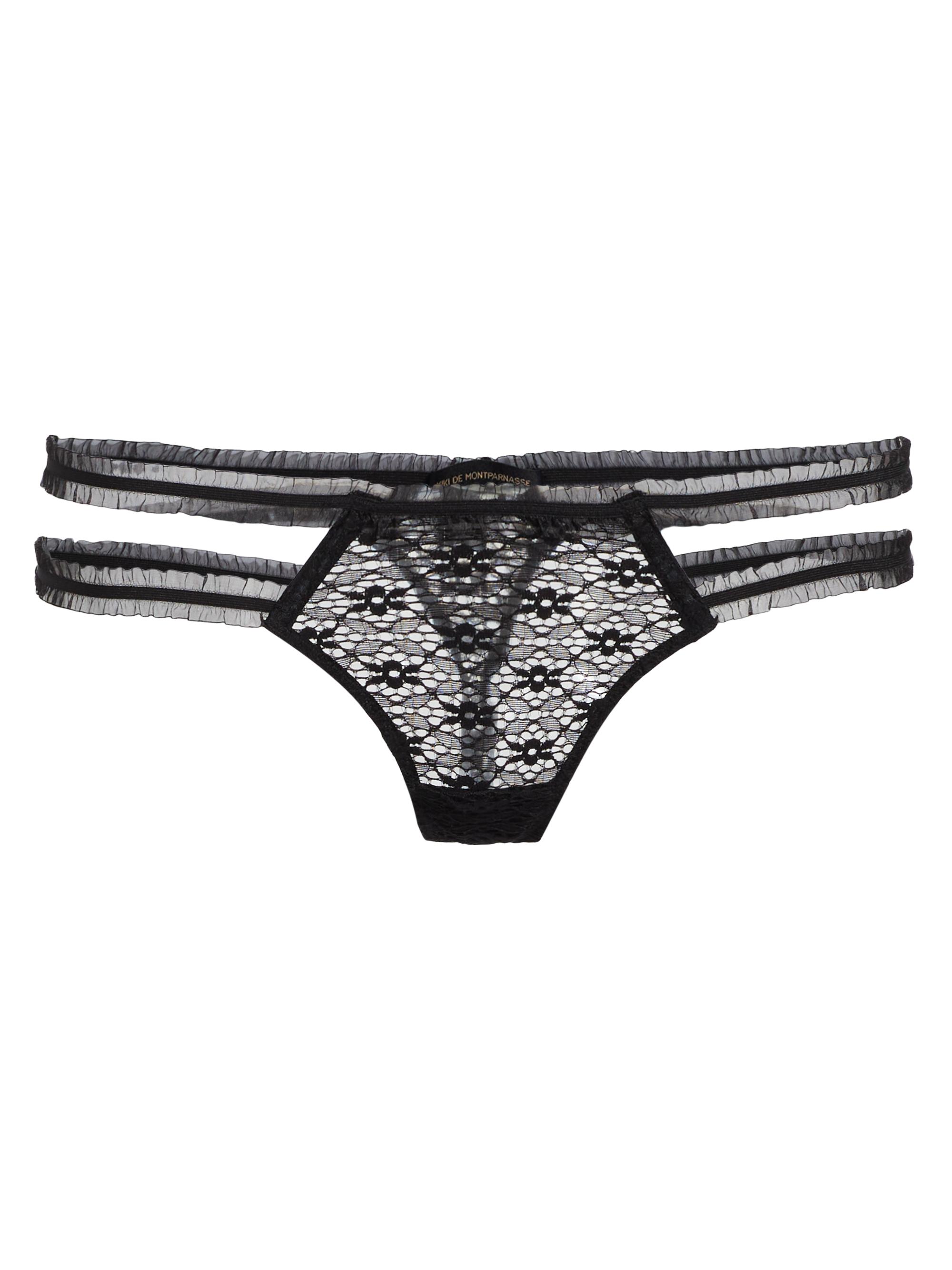 Kiki de Montparnasse Women's Chante Lace Thong - Black