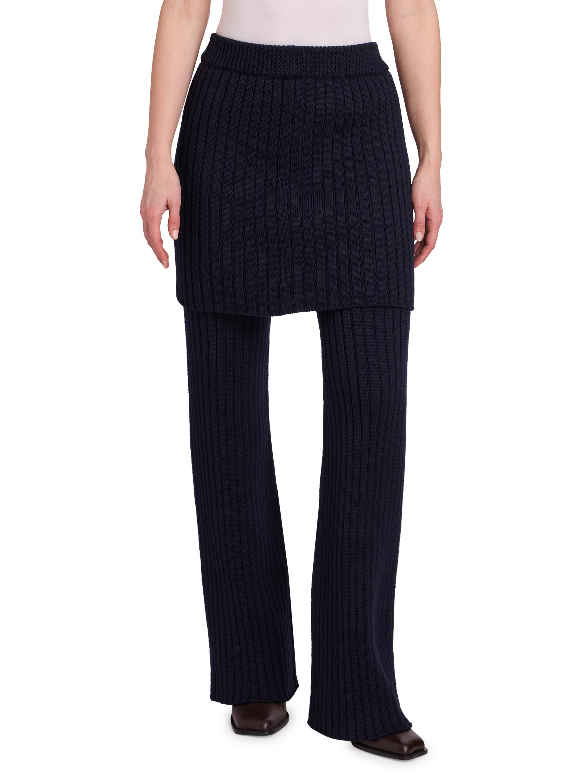 LOEWE Wool Rib-Knit Skirt Trousers | Saks Fifth Avenue