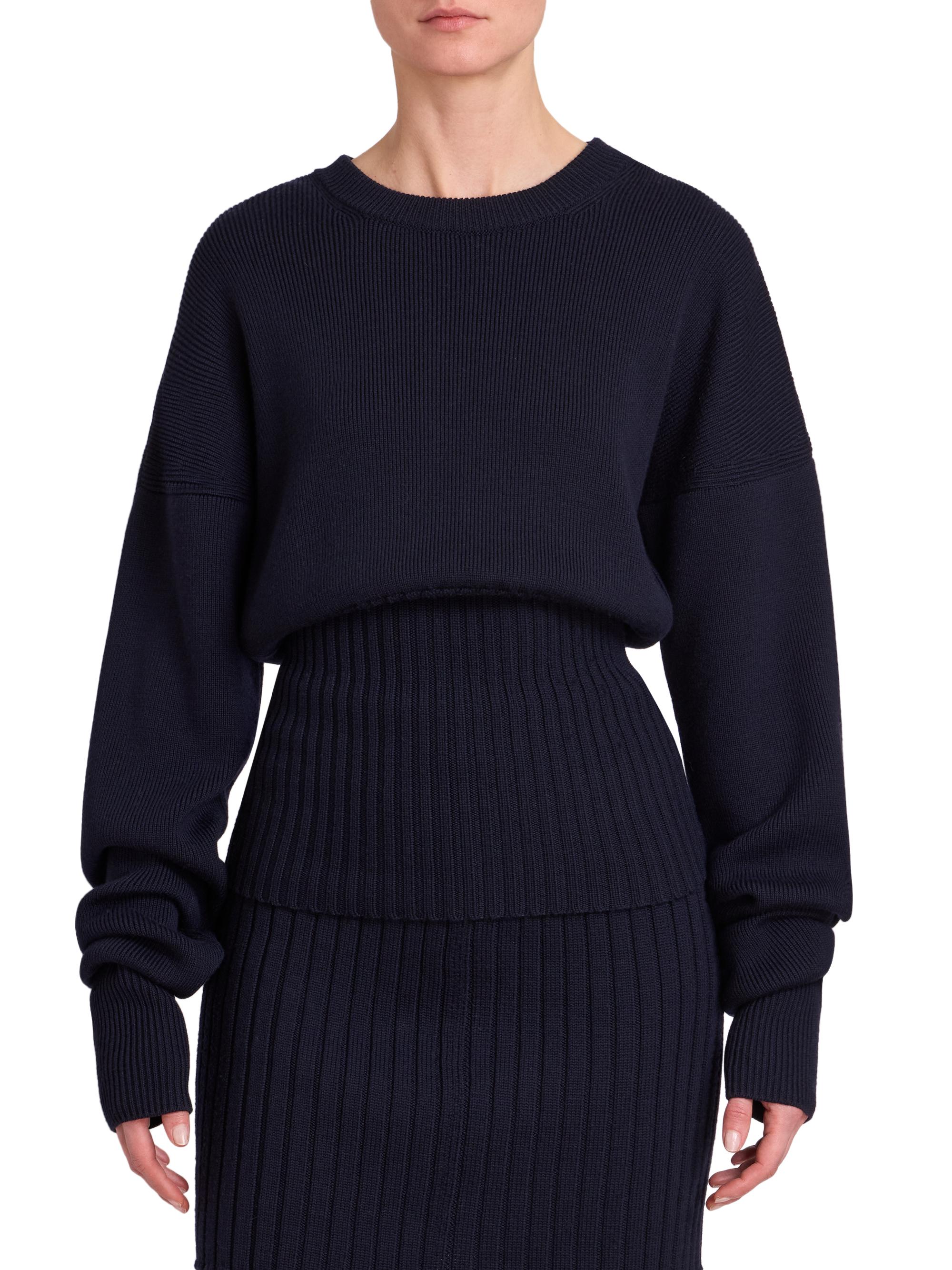 トップス LOEWE Wool Knit LOEWE Cinched Wool Sweater | Saks Fifth Avenue