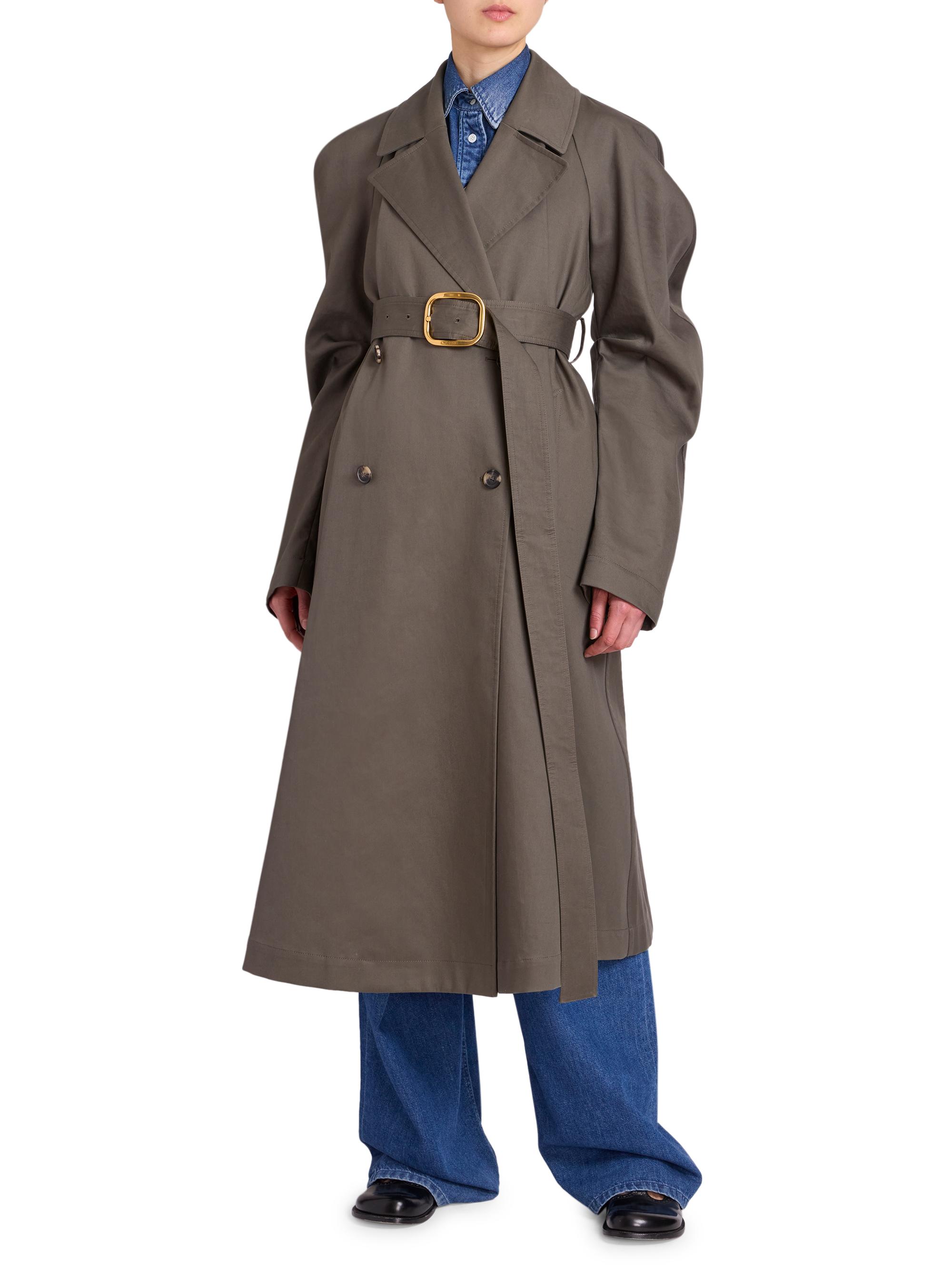 LOEWE Trench Cotton-Blend Coat | Saks Fifth Avenue