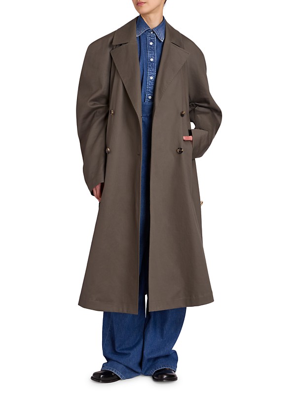 Shop LOEWE Trench Cotton-Blend Coat | Saks Fifth Avenue Shop LOEWE Trench Cotton-Blend Coat | Saks Fifth Avenue