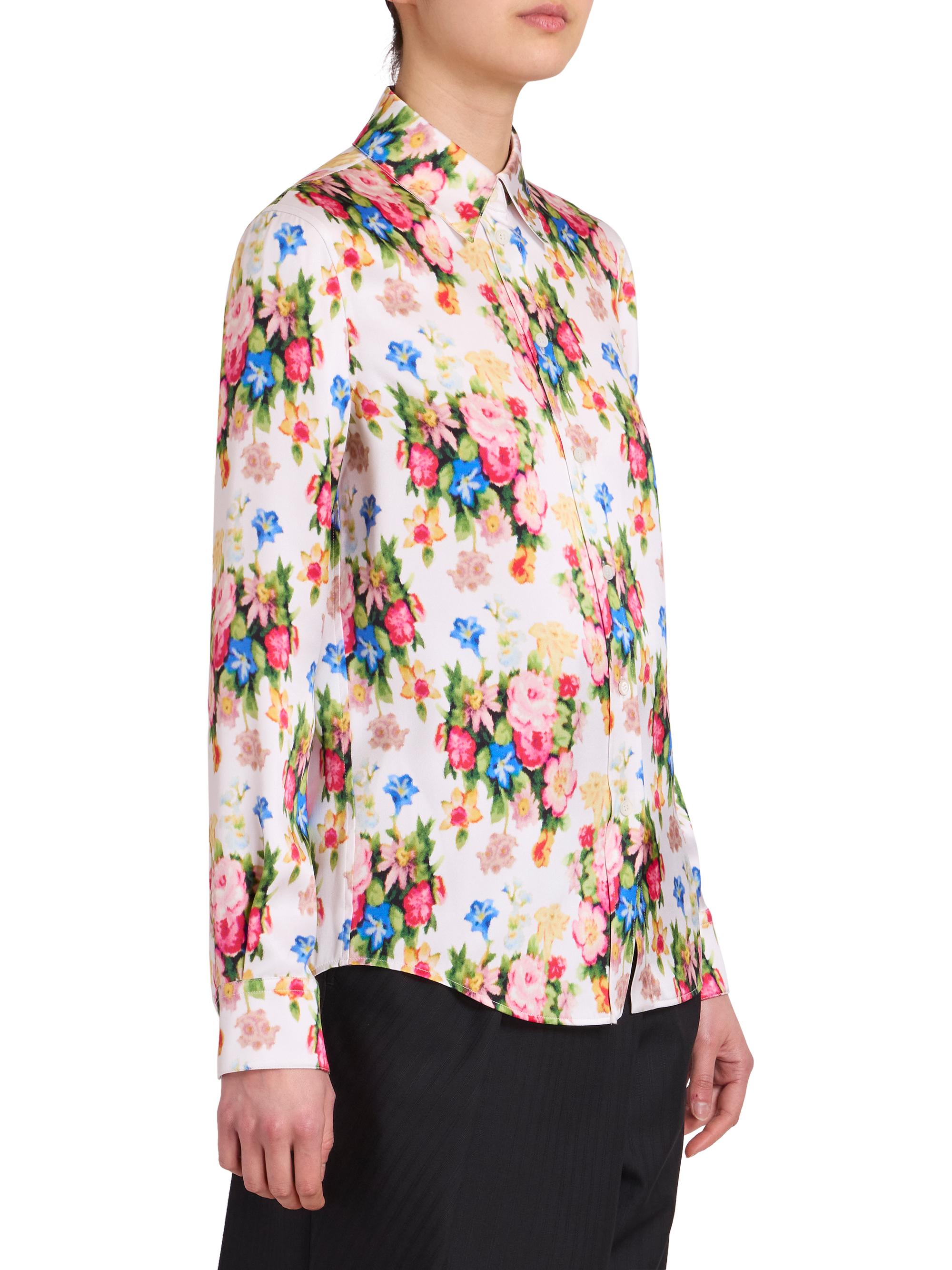 LOEWE Floral Silk-Cotton Shirt | Saks Fifth Avenue