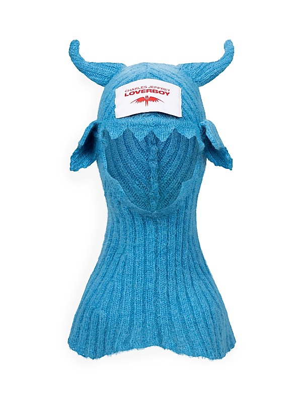 Shop Charles Jeffrey Loverboy Croco Mohair-Blend Balaclava Shop Charles Jeffrey Loverboy Croco Mohair-Blend Balaclava