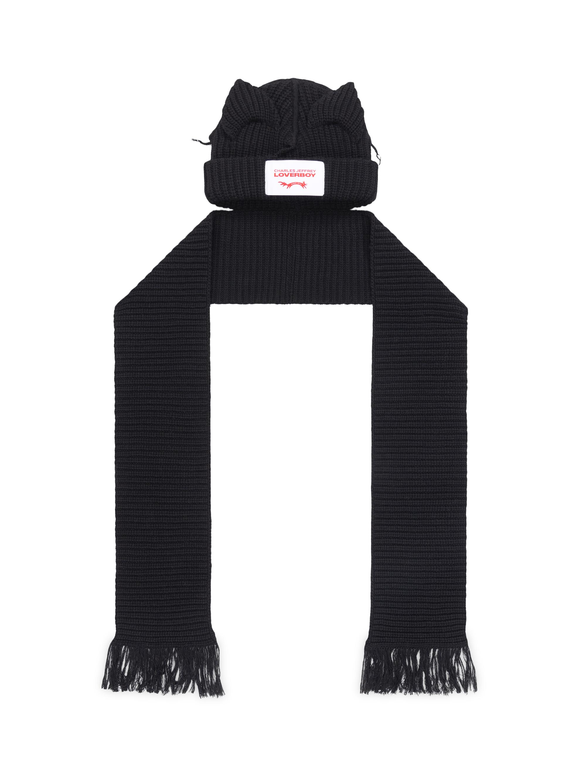 帽子 Loverboy CHUNKY EARS BEANIE SCARF 0400021627657_BLACK?wid=600&