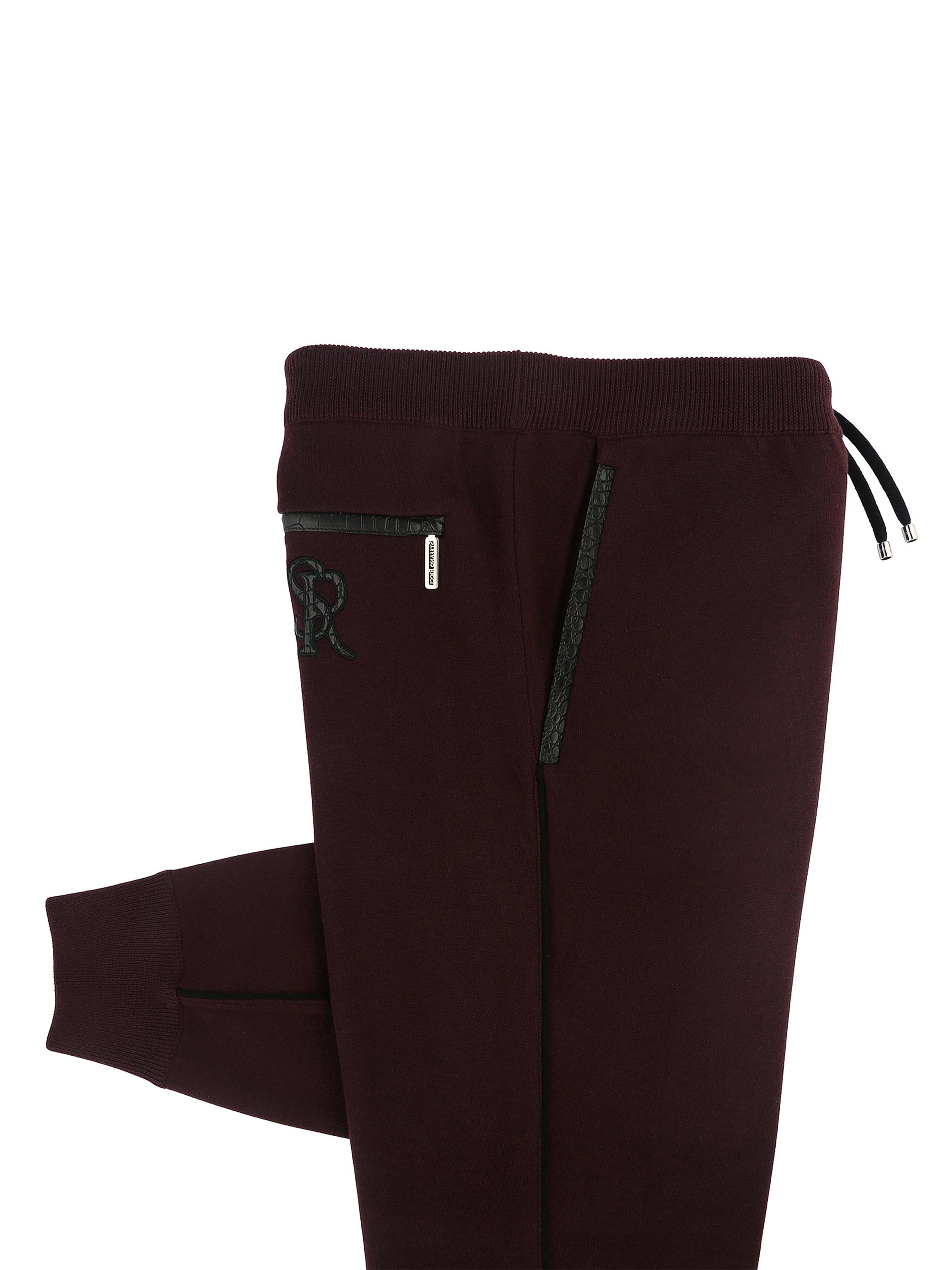Stefano Ricci Men's Knitted Trousers - Bordeaux