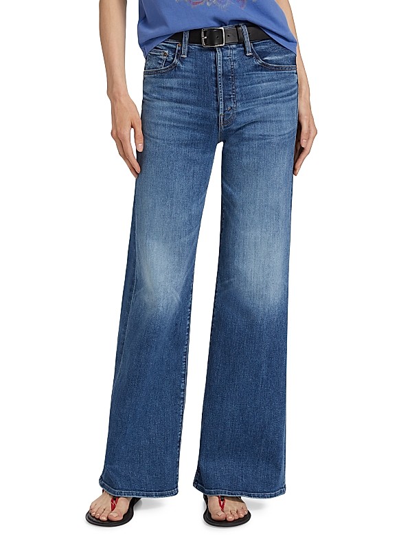Shop Mother The Tomcat Roller Sneak Wide-Leg Jeans | Saks Shop Mother The Tomcat Roller Sneak Wide-Leg Jeans | Saks