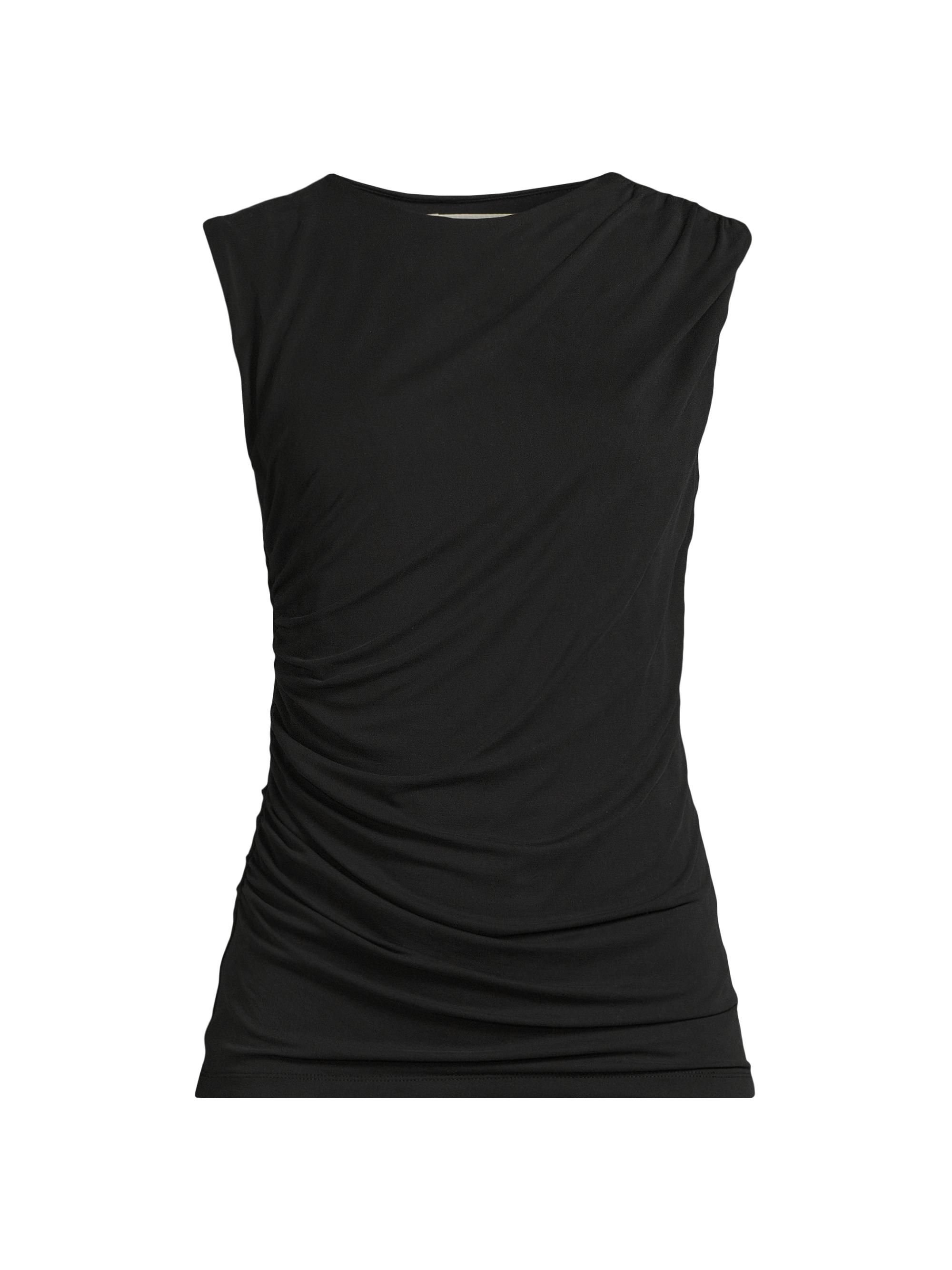 Rue Sophie Women's Alizé Bateau Sleeveless Top - Black