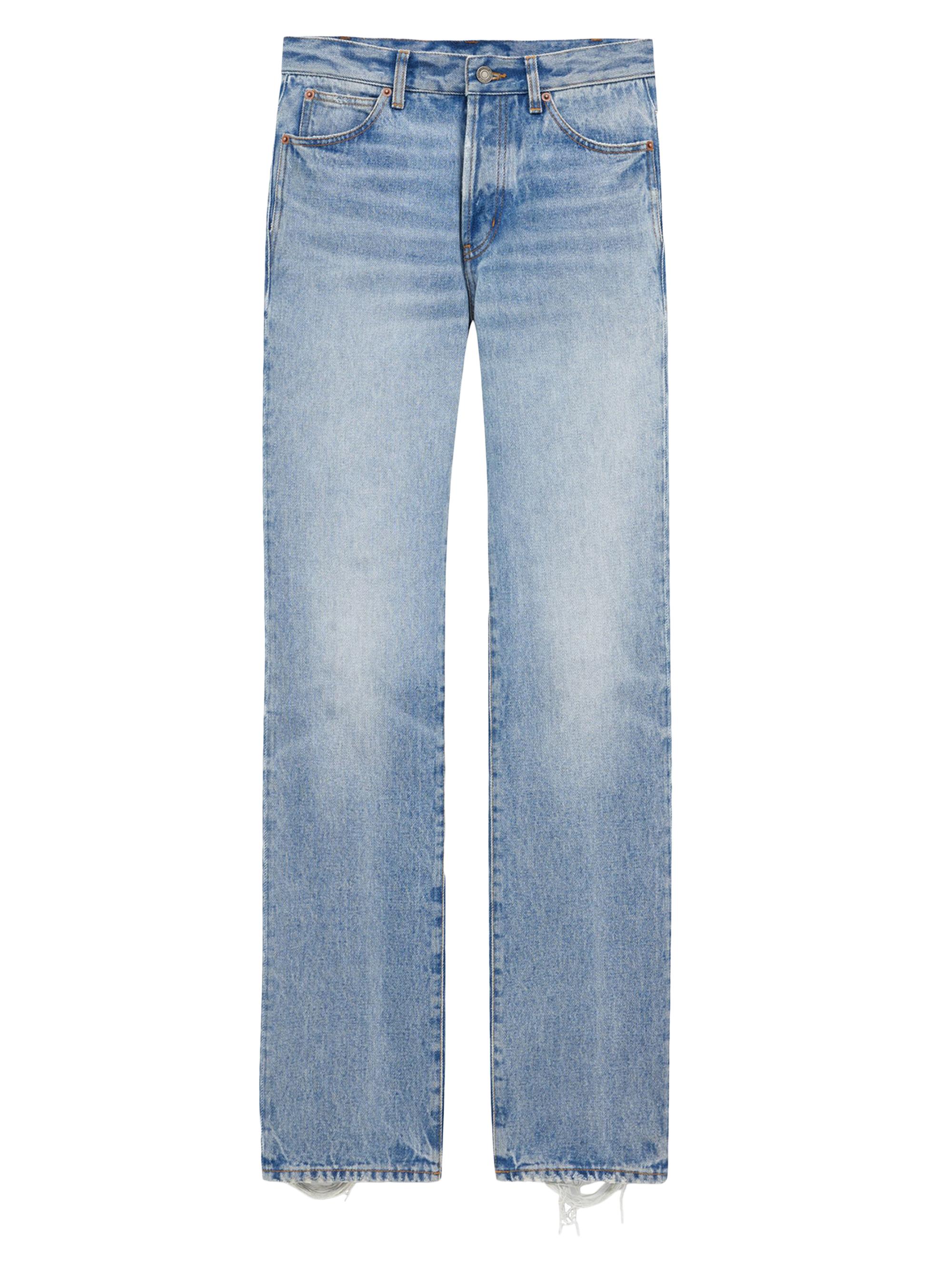 Saint Laurent 70's Authentic Medium Denim Jeans | Saks Fifth Avenue